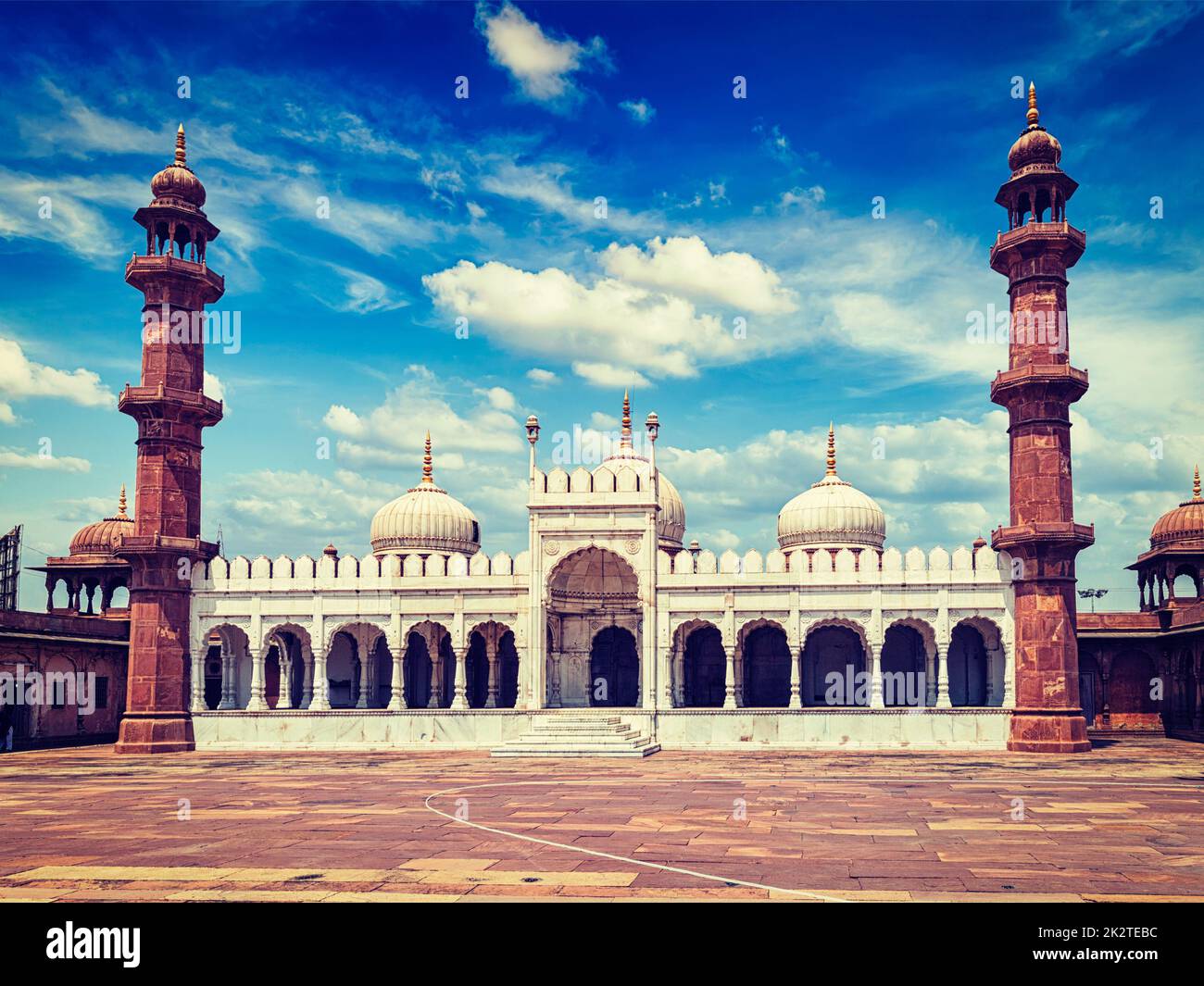 Moti Masjid Perle Moschee, Bhopal, Indien Stockfoto