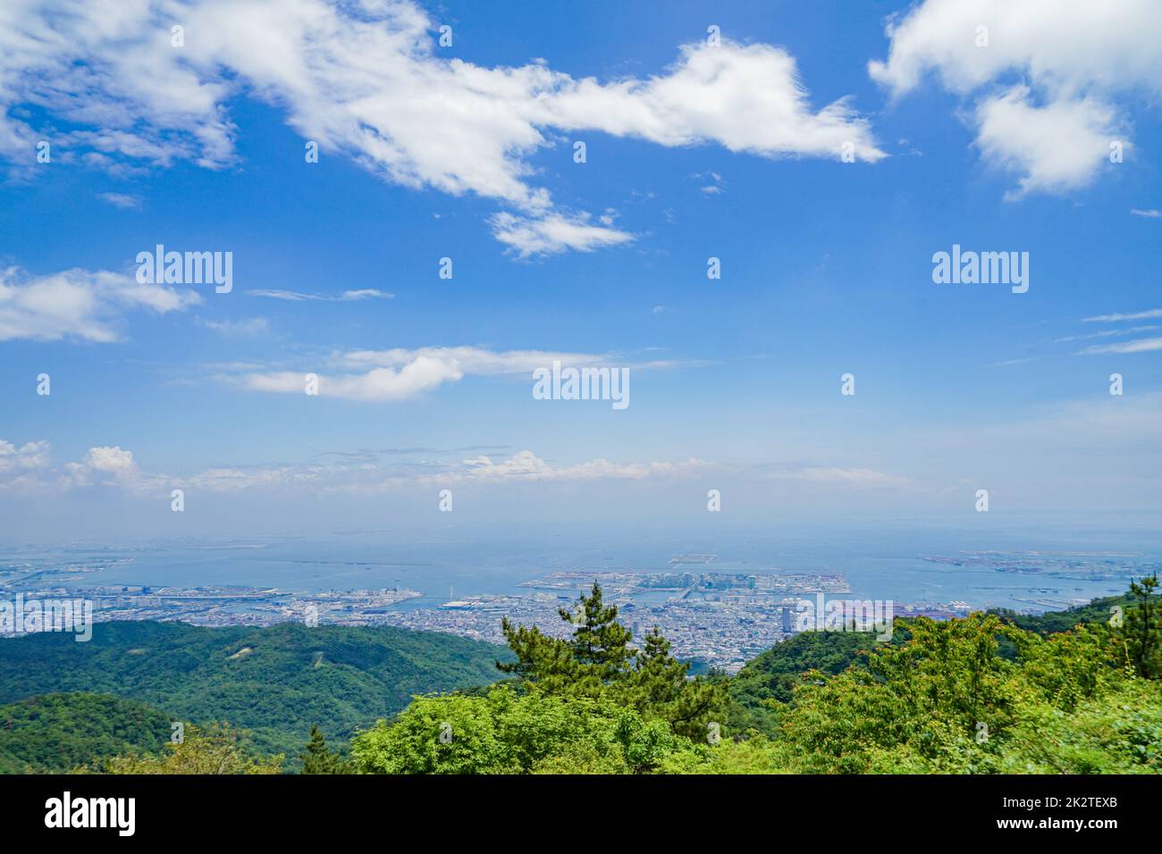 Landschaft von der Rokko Garden Terrace Stockfoto