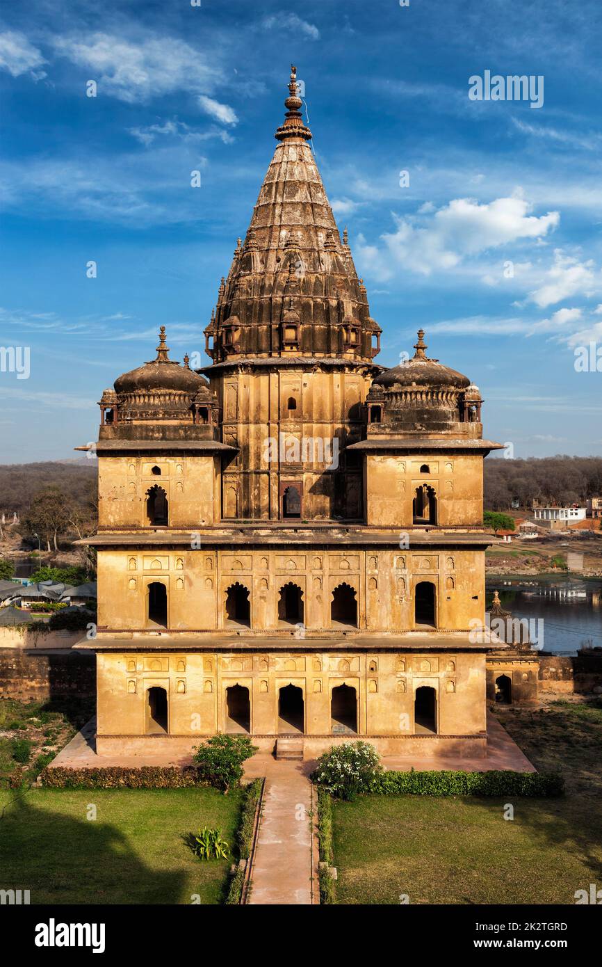 Königliche Ehrenmale von Orchha Stockfoto
