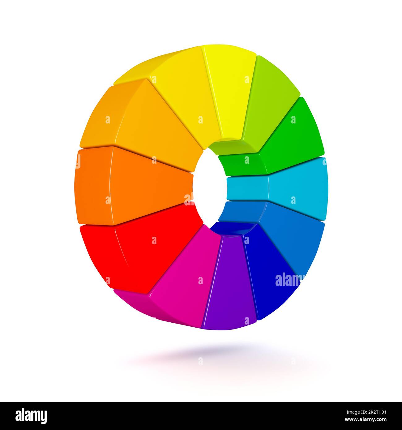 Dreidimensionales Farbdiagramm Stockfoto