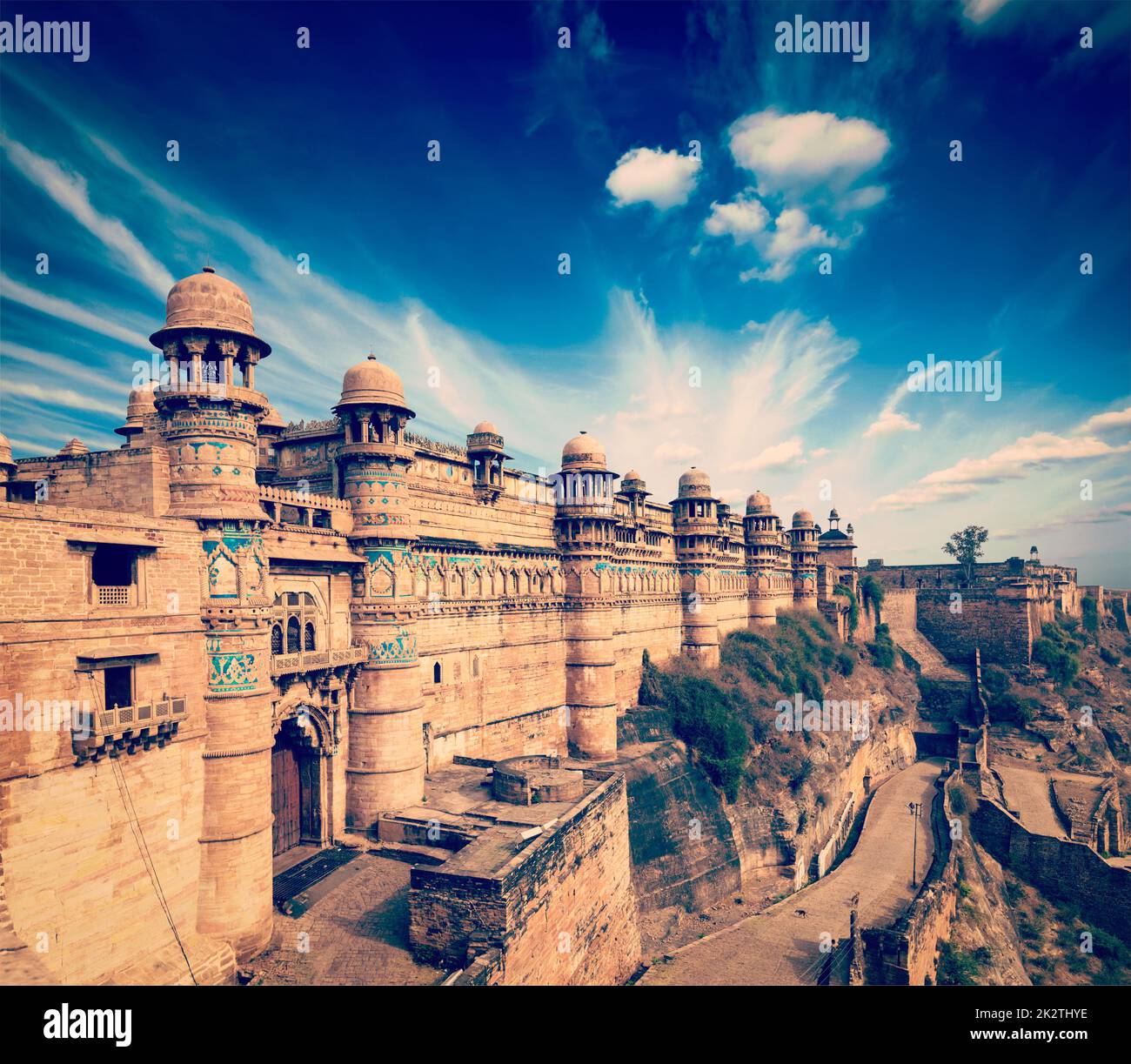 Gwalior fort Stockfoto