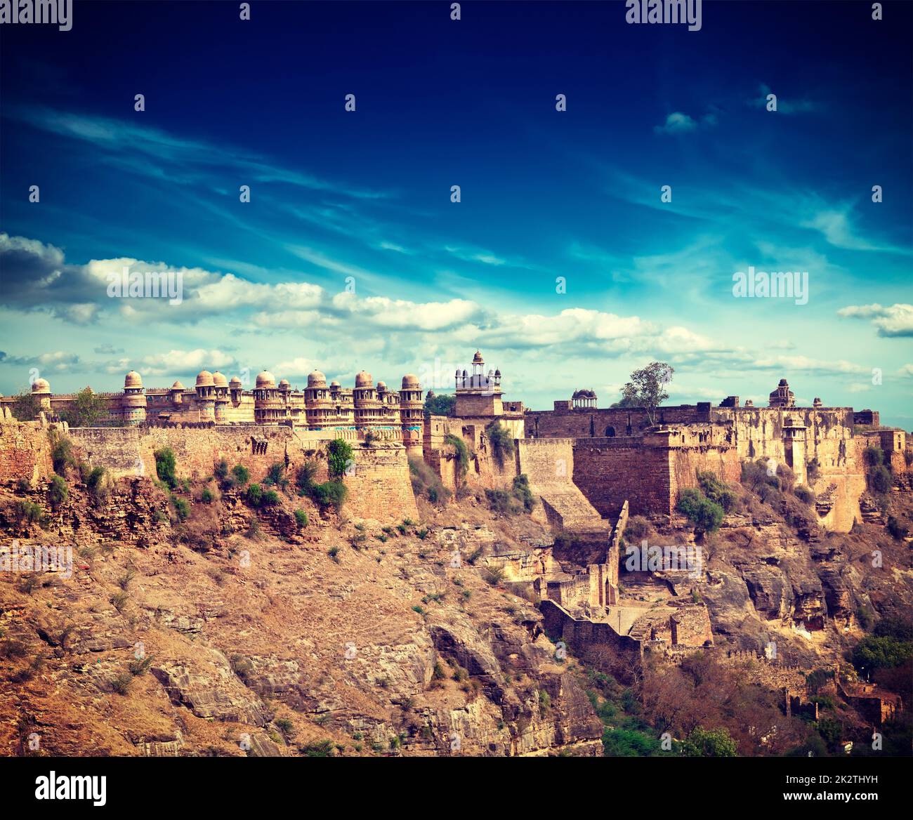 Gwalior fort Stockfoto