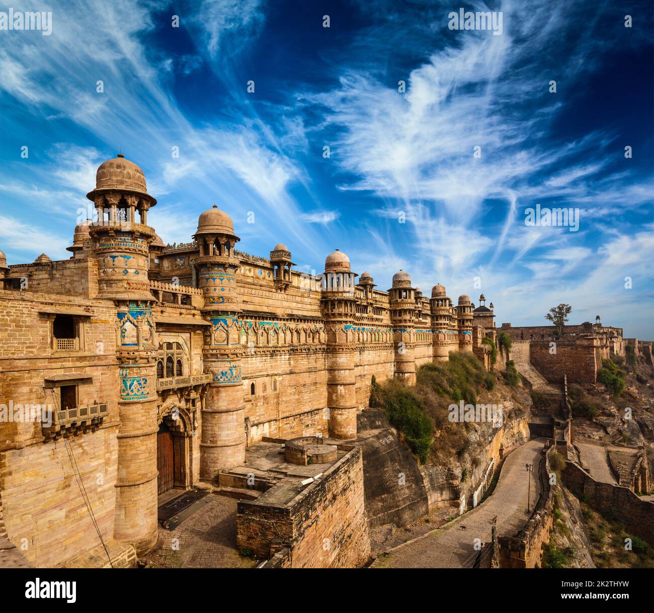 Gwalior fort Stockfoto