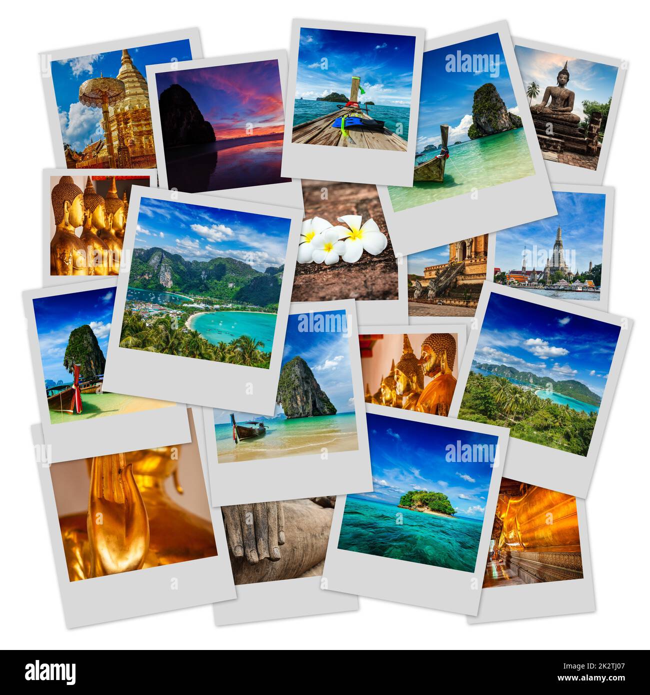 Collage von Thailändischen Bildern Stockfoto