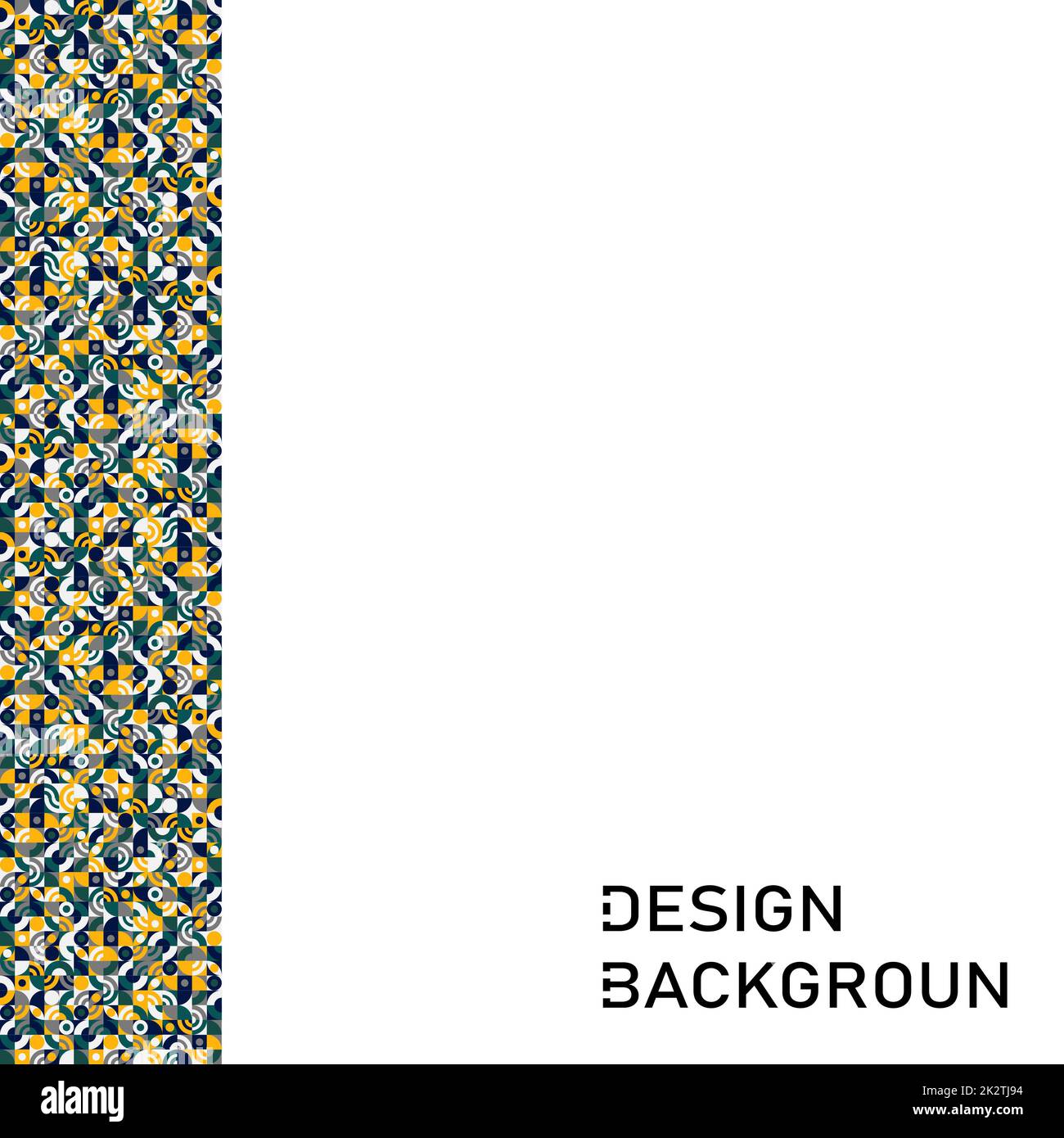 Abstrakter Hintergrund Bauhaus Moderne geometrische Formen Dreiecke, Quadrate, Kreise mit minimalen Formen - Vektor Stockfoto