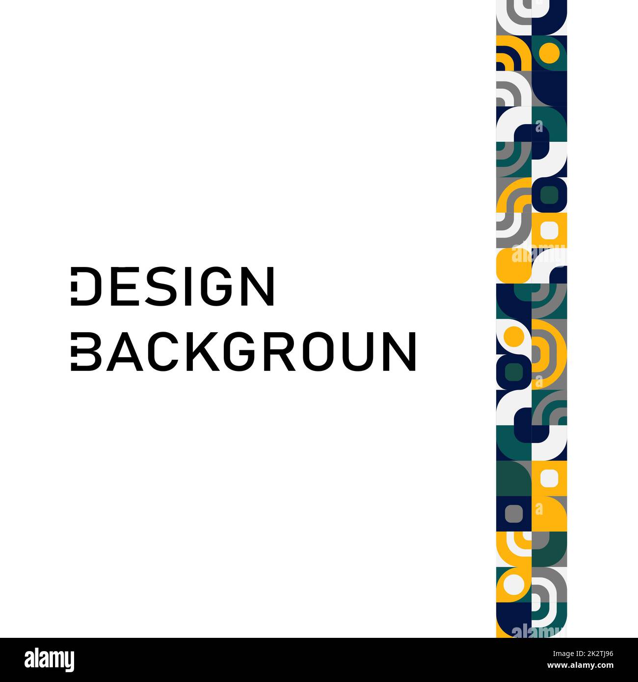 Abstrakter Hintergrund Bauhaus Moderne geometrische Formen Dreiecke, Quadrate, Kreise mit minimalen Formen - Vektor Stockfoto