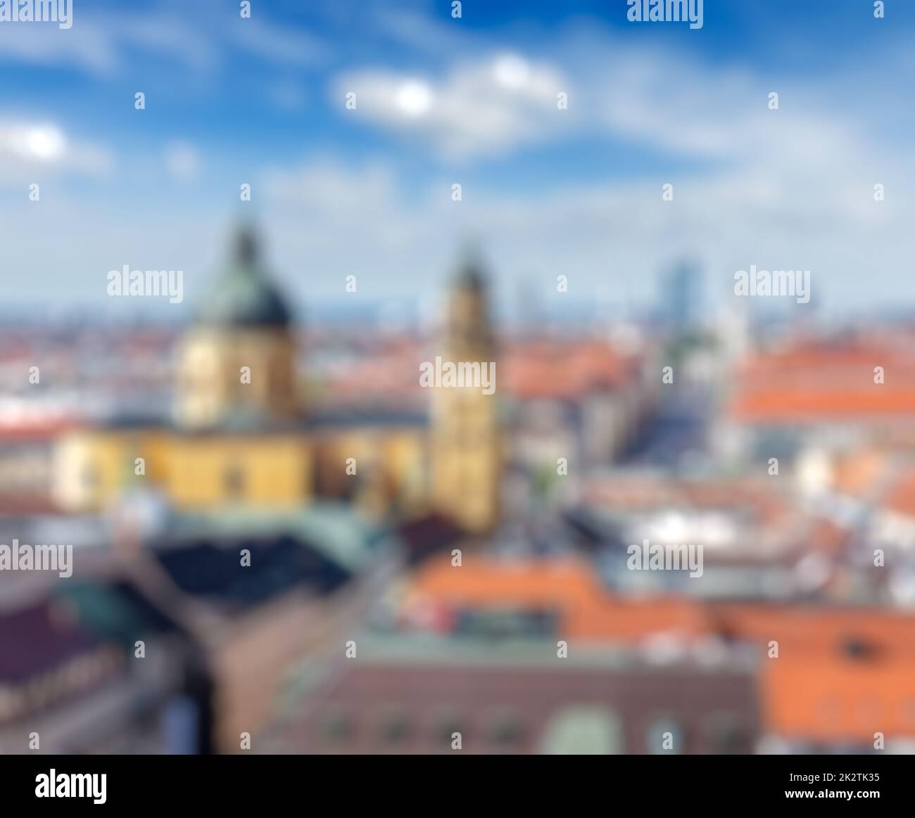 Europäische Stadt verschwommener Unschärfe-Hintergrund Stockfoto