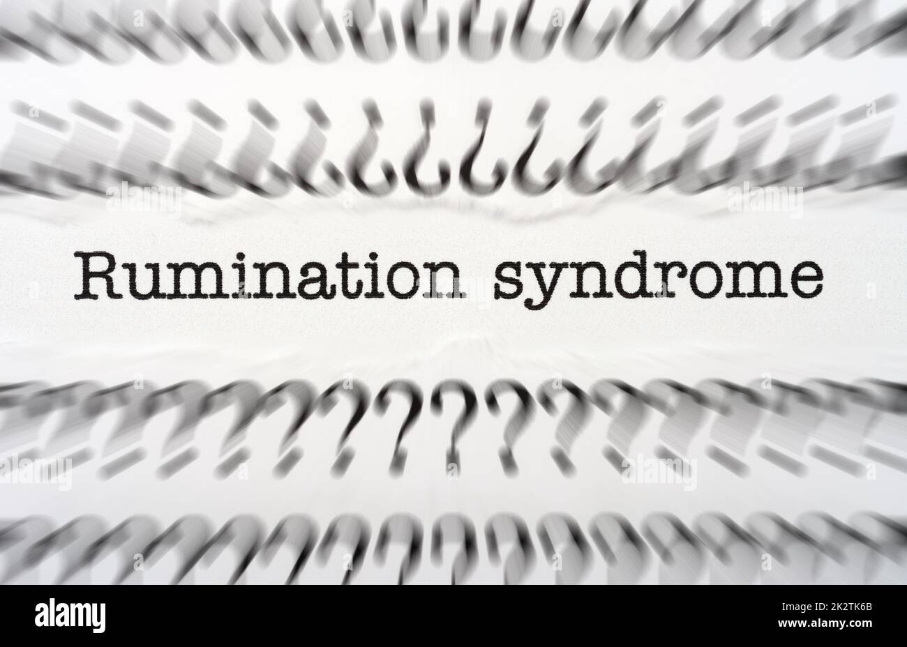Rumination-Syndrom Stockfoto