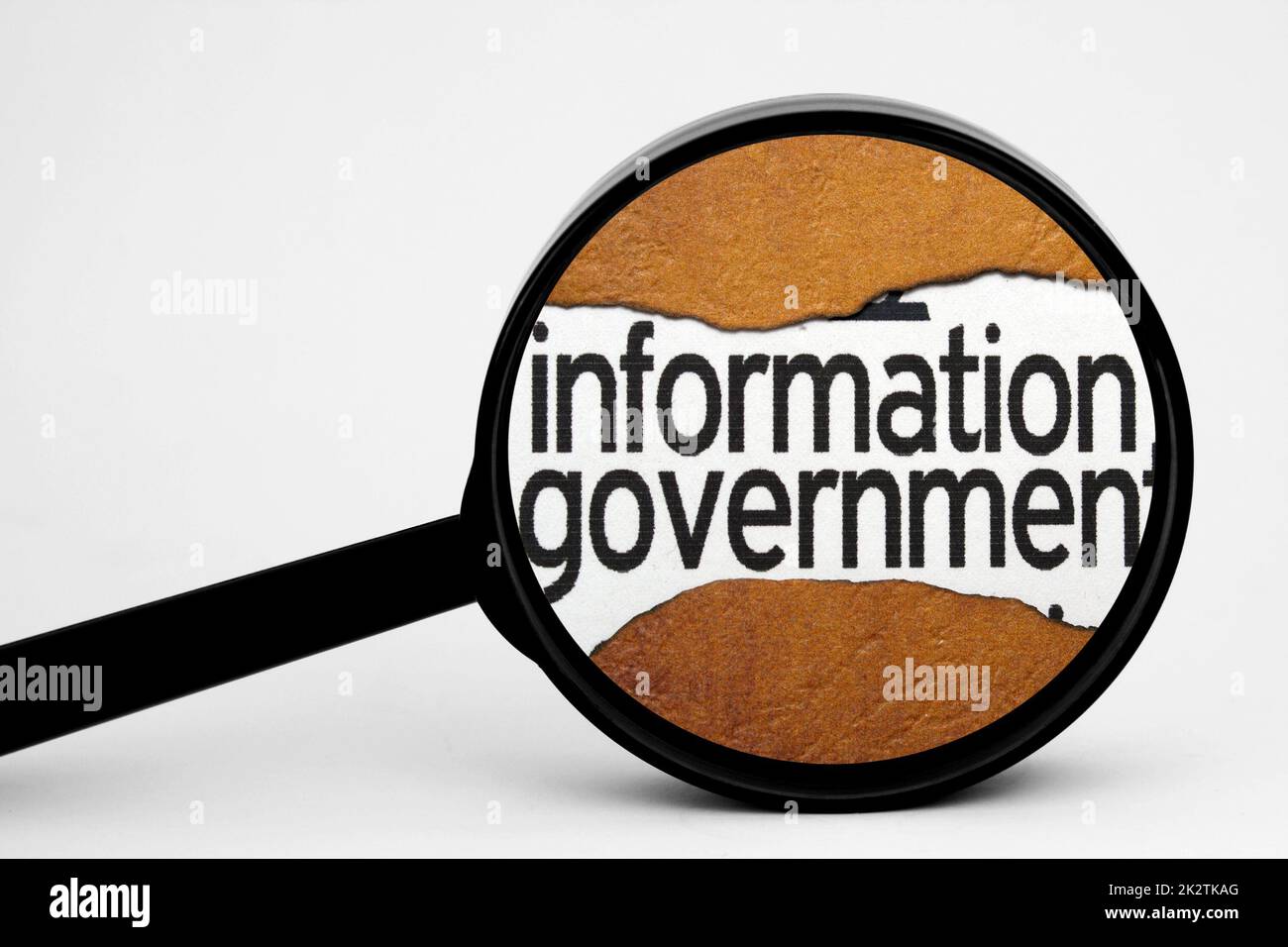 Suchen Sie nach Regierungsinformationen Stockfoto