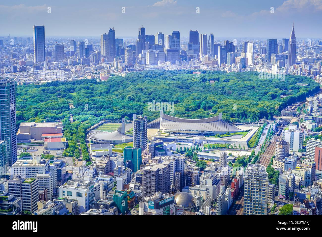 Der Blick vom Shibuya Sky Observatorium Stockfoto