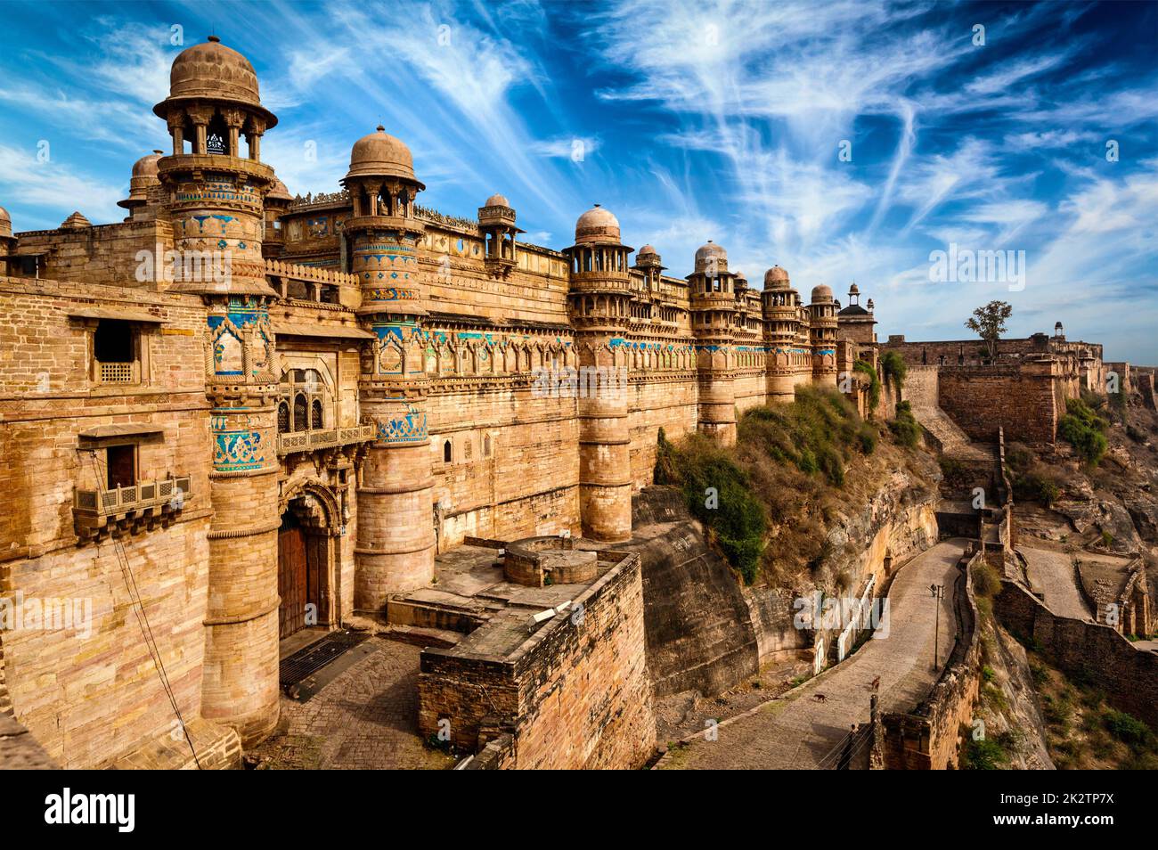 Gwalior fort Stockfoto