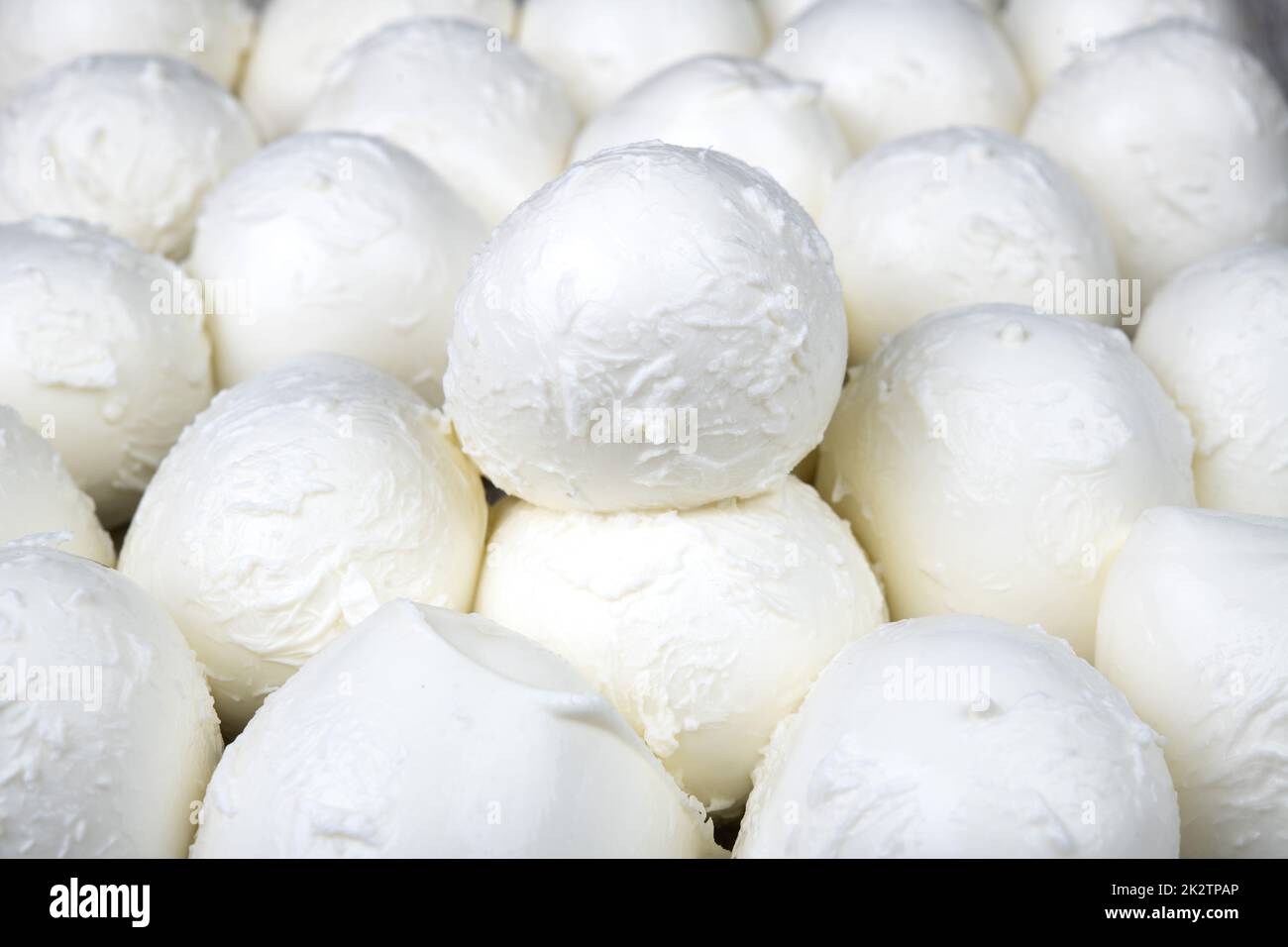 Leckerer und frischer Mozzarella zum Kochen Stockfoto