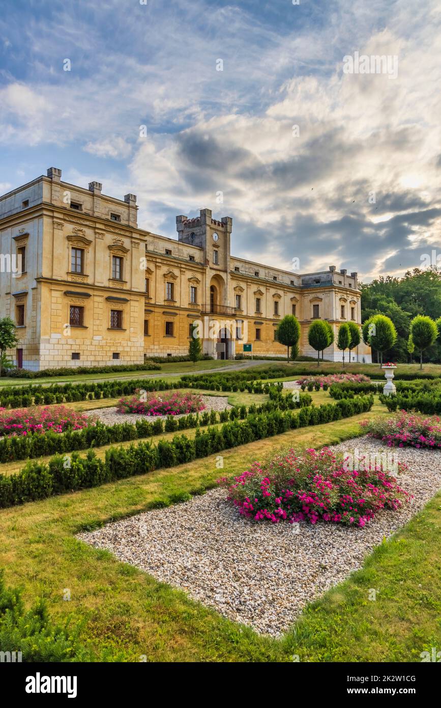 Schloss Slezske Rudoltice, Nordmähren, Tschechische Republik Stockfoto