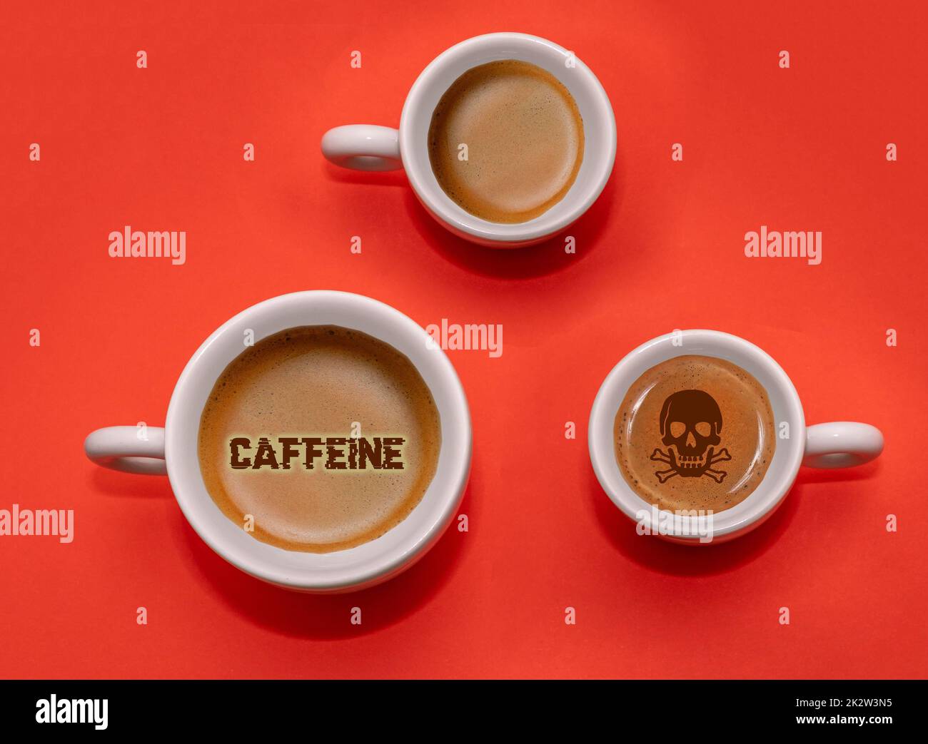Koffeinbecher Gesundheit Getränk Stockfoto