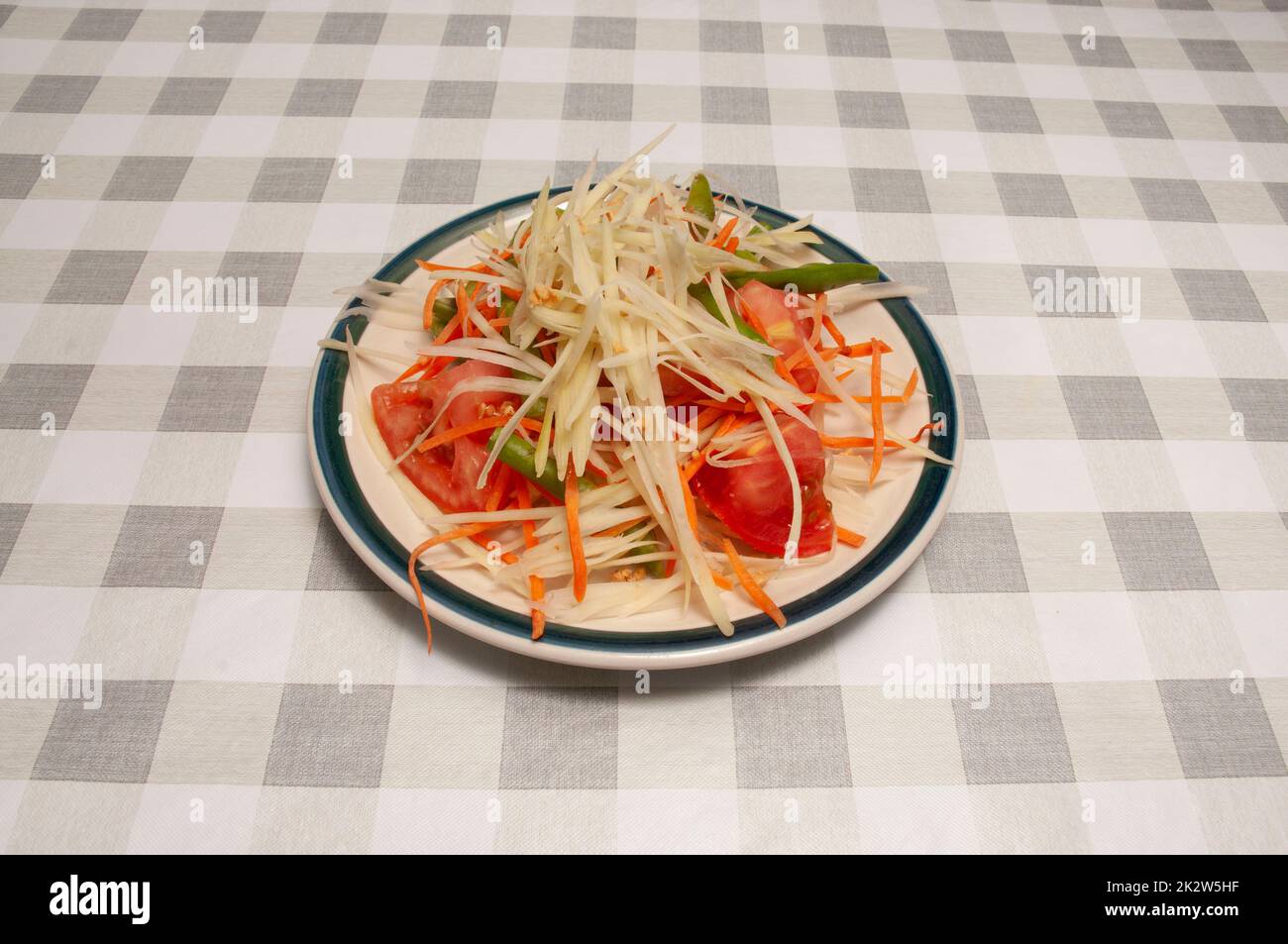 Thai Papaya Salat Stockfoto