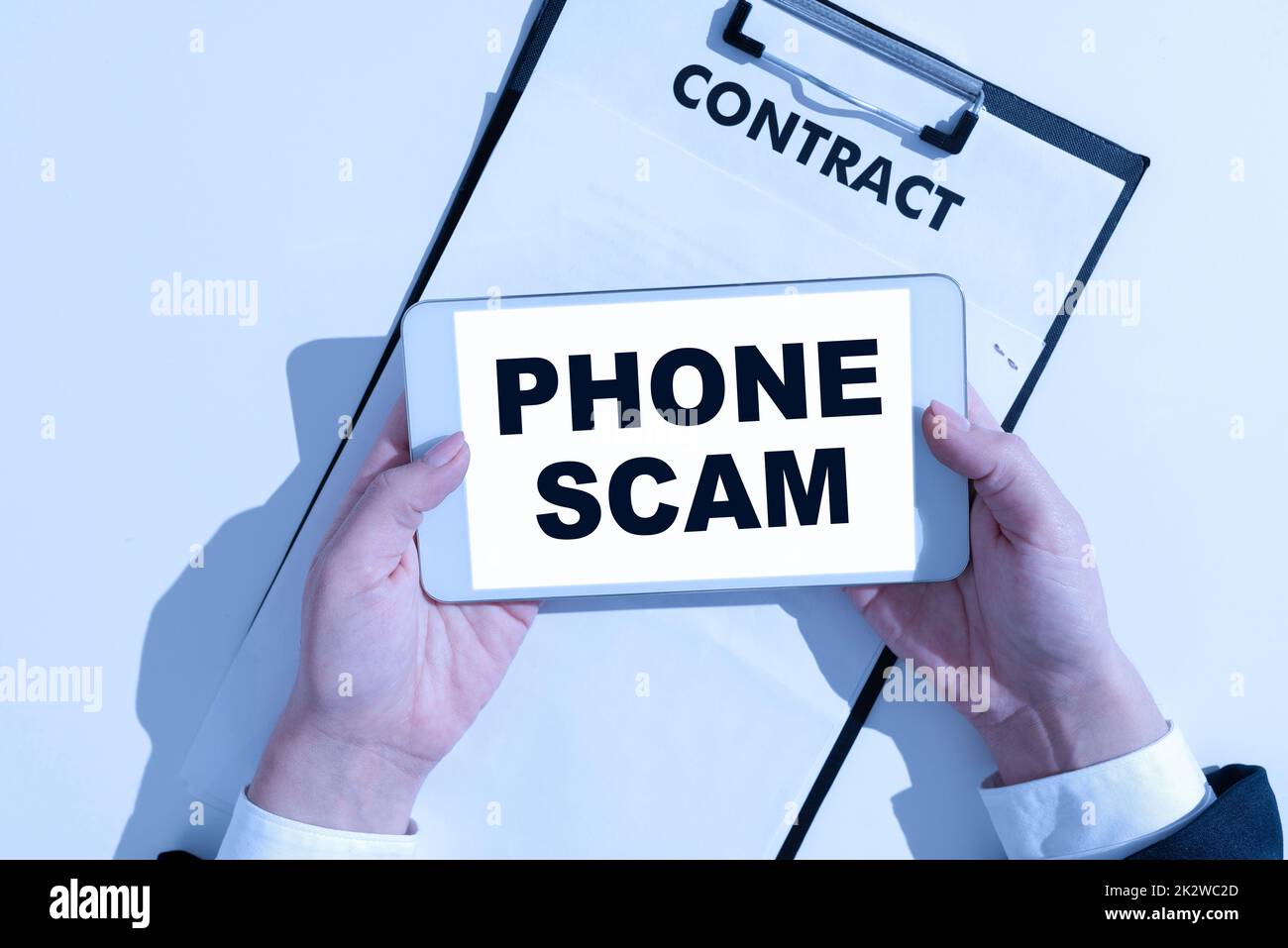 Inspiration zeigt Schild Phone Scam. Internet-Konzept immer unerwünschte Anrufe zu Produkten oder Service zu fördern Telesales -47158 Stockfoto