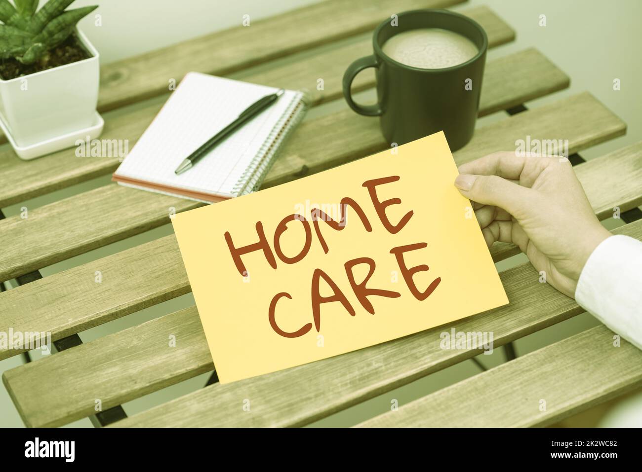 Inspiration zeigt Schild Home Care. Konzept Bedeutung Ort, wo zeigen kann den besten Service von Komfort gerendert -47963 Stockfoto