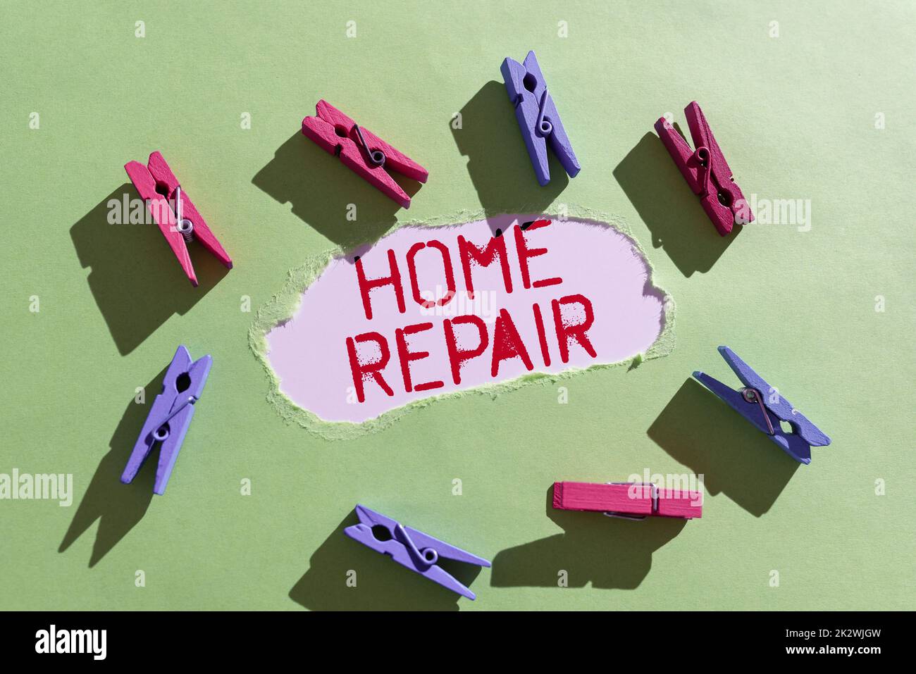 Text zeigt Inspiration Home Repair. Geschäftskonzept Pflege oder Verbesserung des eigenen Hauses selbst mit Tools -47616 Stockfoto