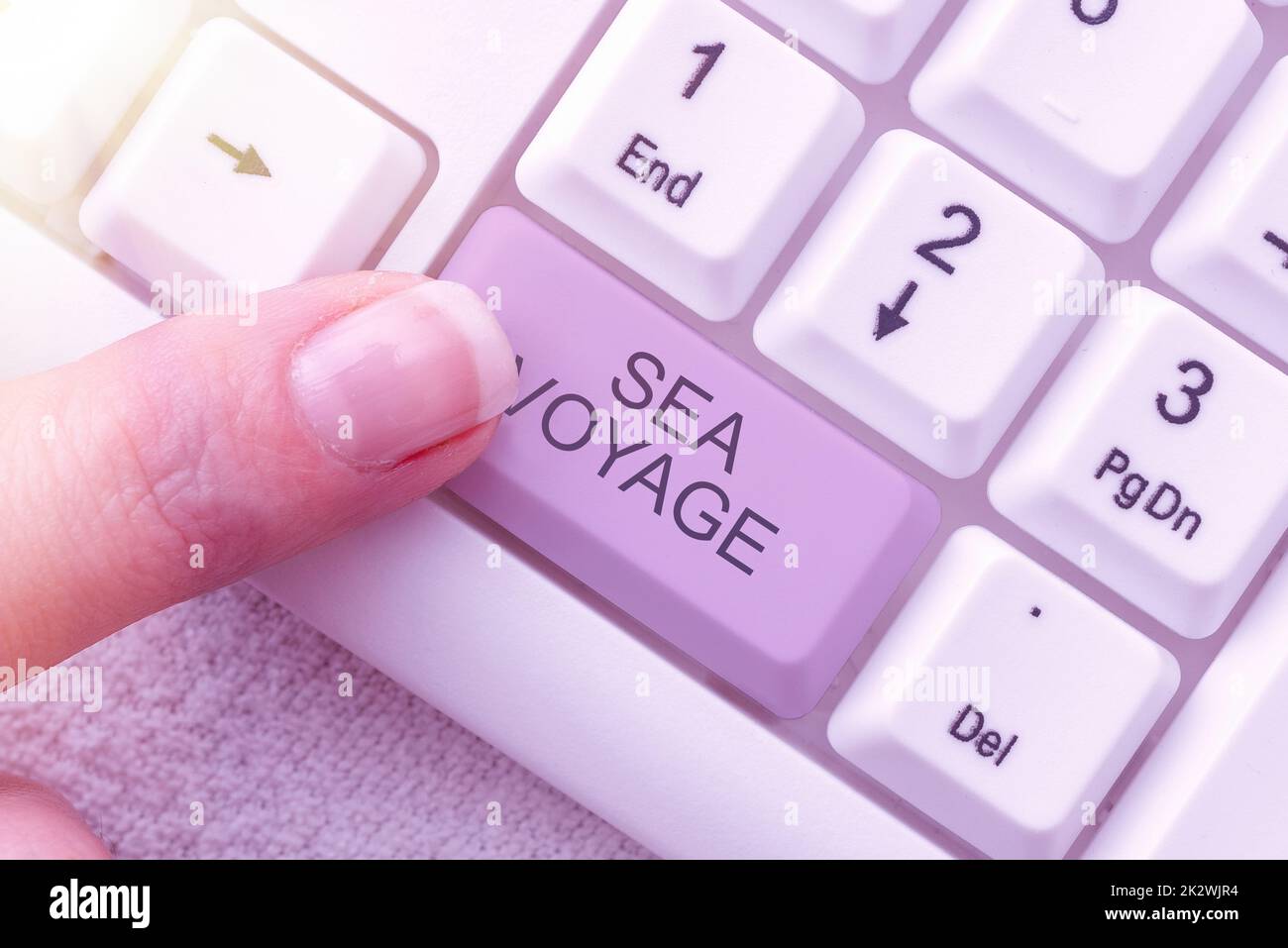 Konzeptionelle Darstellung Sea Voyage. Konzept bedeutet, auf dem Boot durch Ozeane zu fahren, in der Regel für Küstenländer -47369 Stockfoto