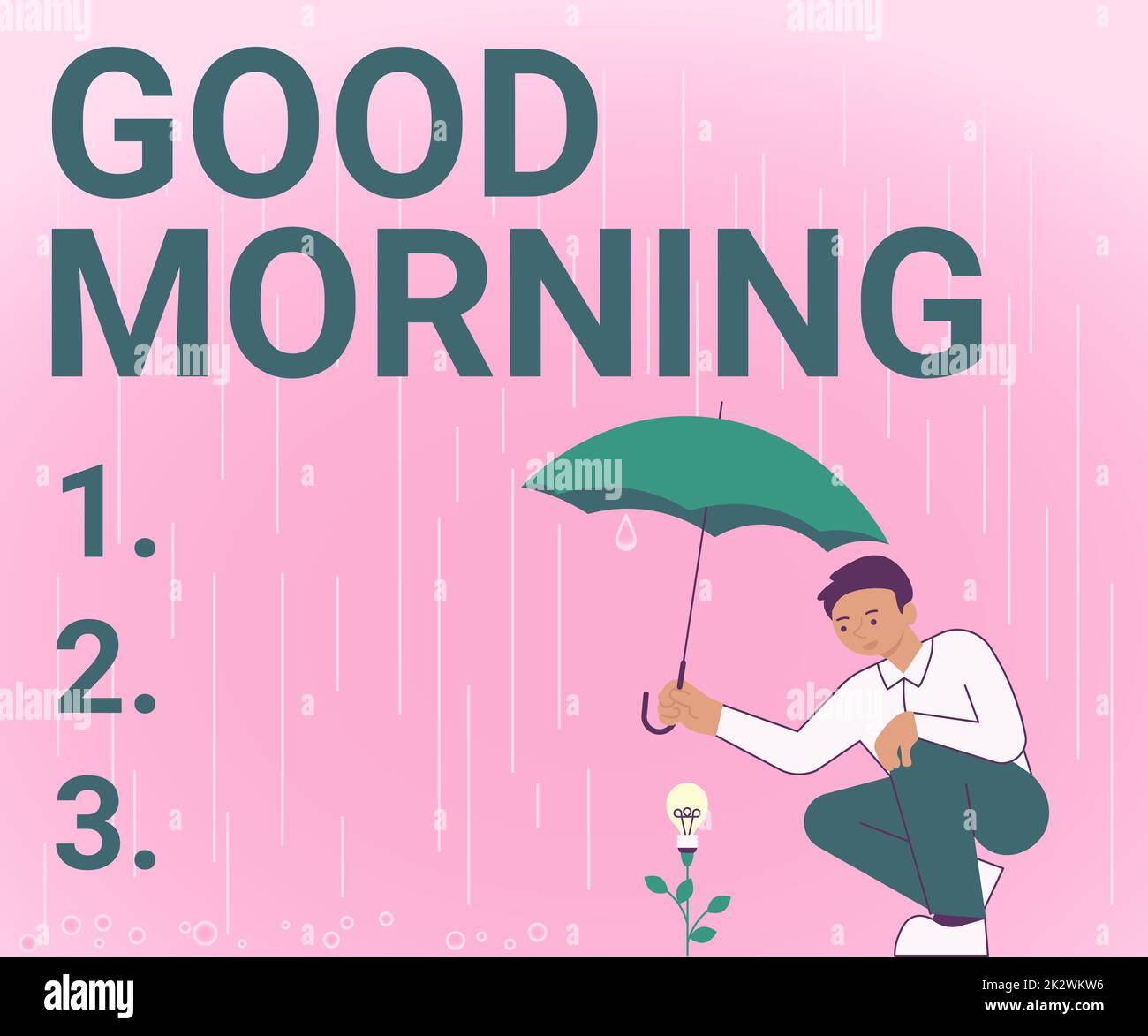 Morgengruß mit blume -Fotos und -Bildmaterial in hoher Auflösung – Alamy
