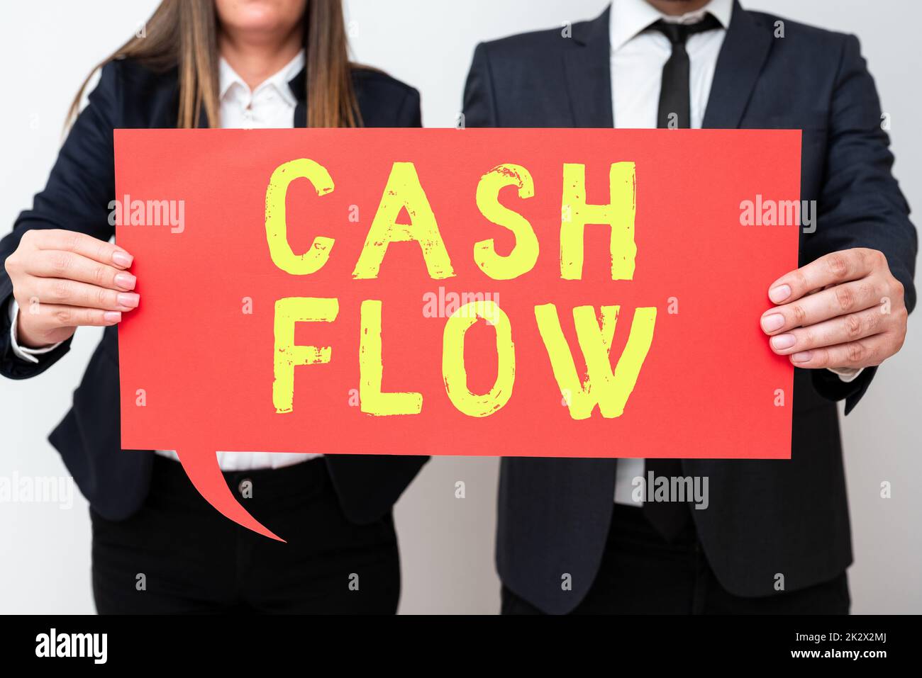 Inspiration mit Zeichen Cash Flow. Geschäftsidee Bewegung des Geldes in und aus, die die Liquidität beeinflusst -48191 Stockfoto