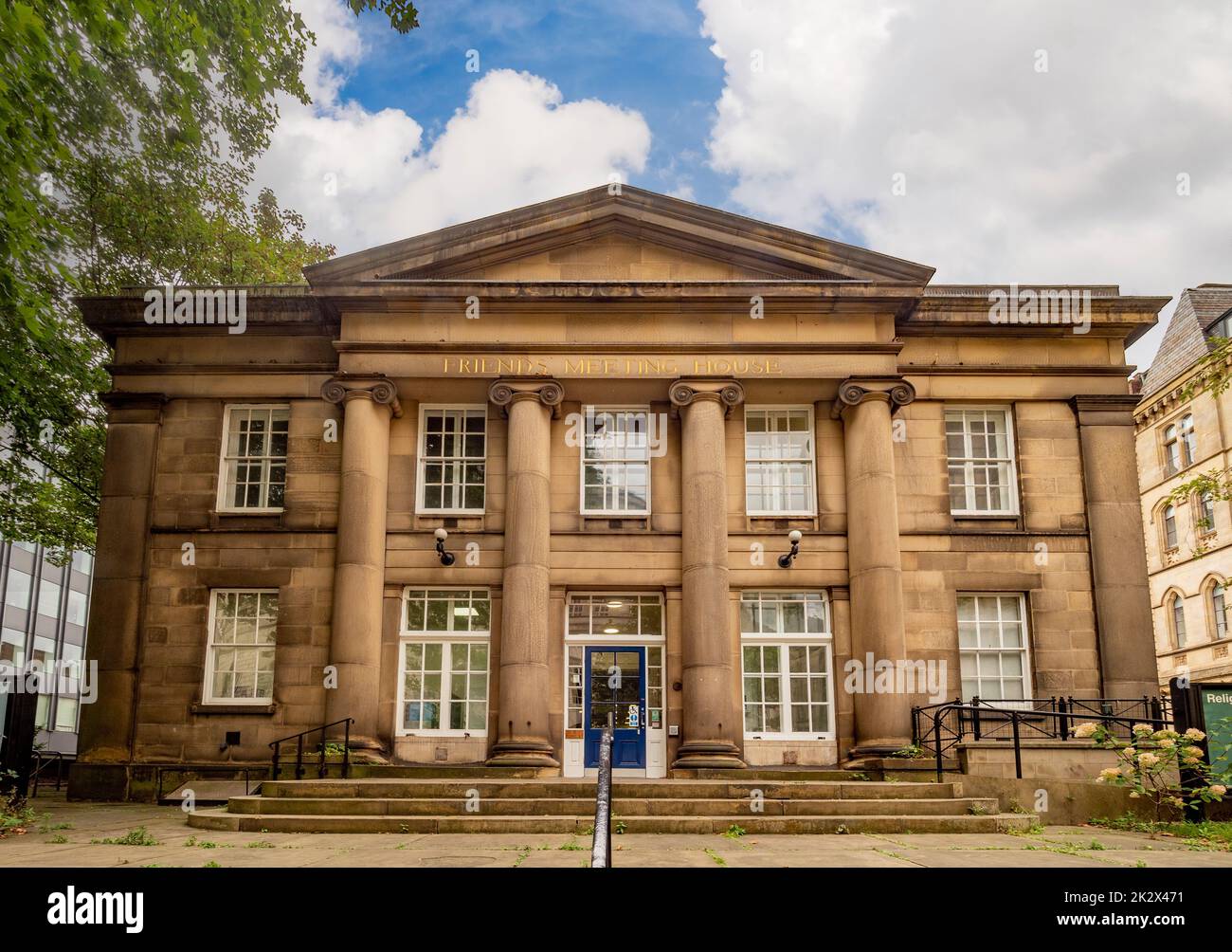 Außenfassade des Mount Street Quaker Meeting House in Manchester. façade VEREINIGTES KÖNIGREICH Stockfoto