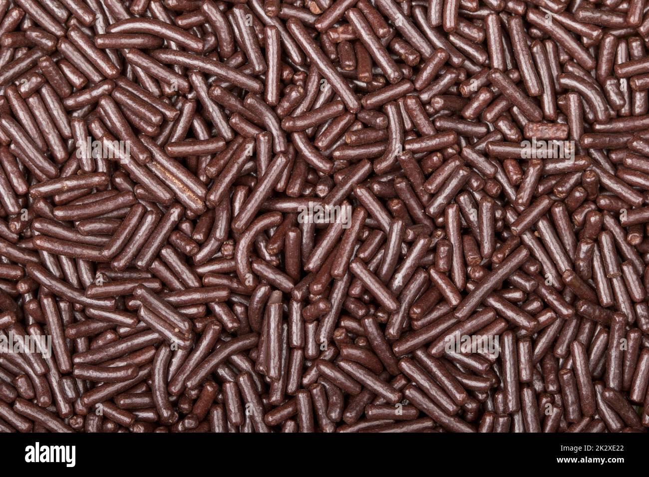 Schokoladenstreuselstruktur Hintergrund Stockfoto