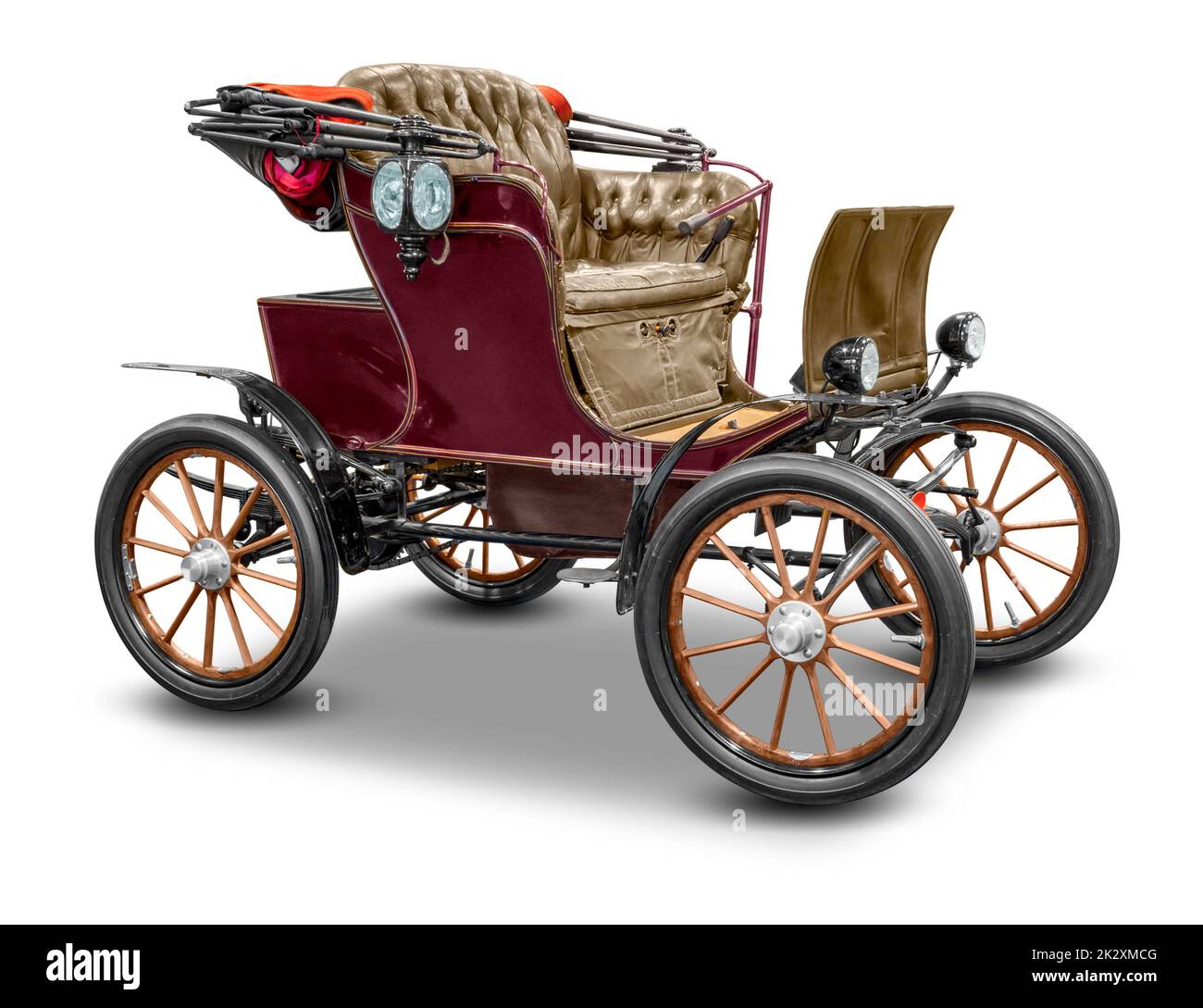 Antikes Elektroauto Stockfoto