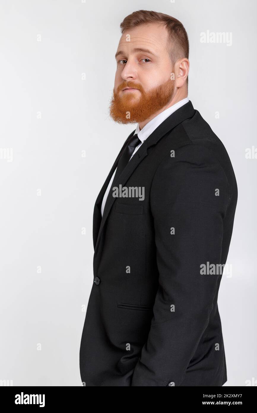 Business Mann in Anzug. Stockfoto
