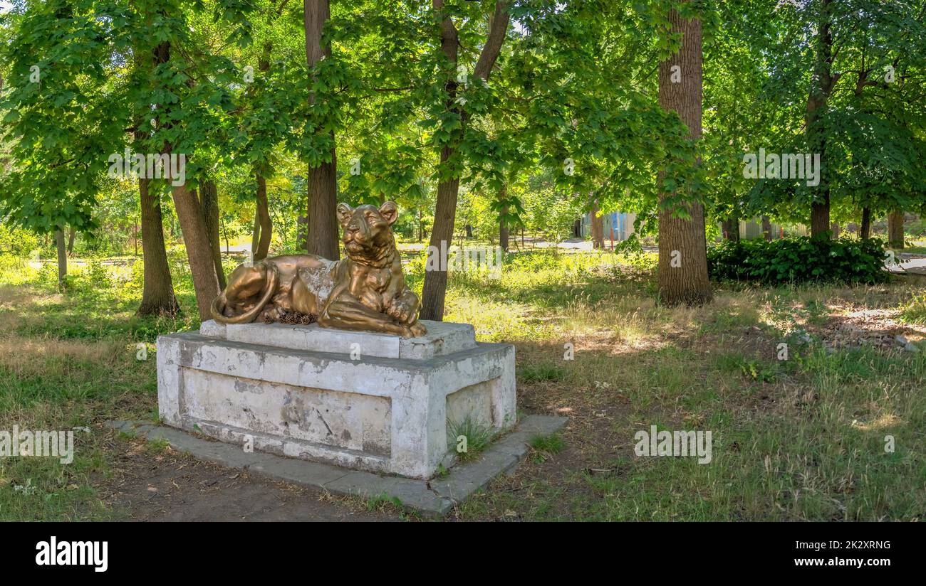 Alter Park in Chkalov Sanatorium in Odessa, Ukraine Stockfoto