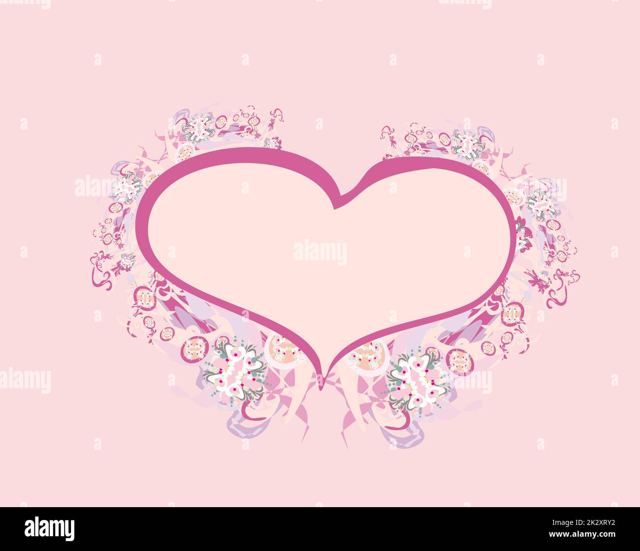 Valentines süße Hintergrund mit freiem Speicherplatz für Ihren text Stockfoto