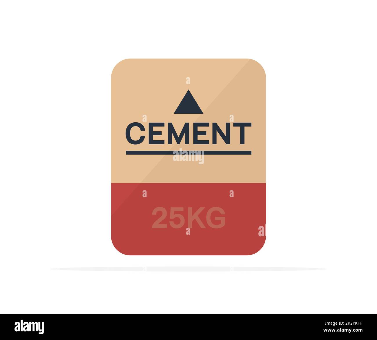 Zementbeutel, Verpackungsdesign, Logo-Design. Produktionslager mit Säcken. Papier Säcke Zement Bag Vektor-Design und Illustration. Stock Vektor