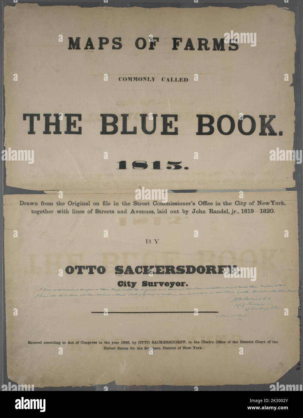 Kartografisch, Karten. 1868. Lionel Pincus und Prinzessin Firyal Map ...