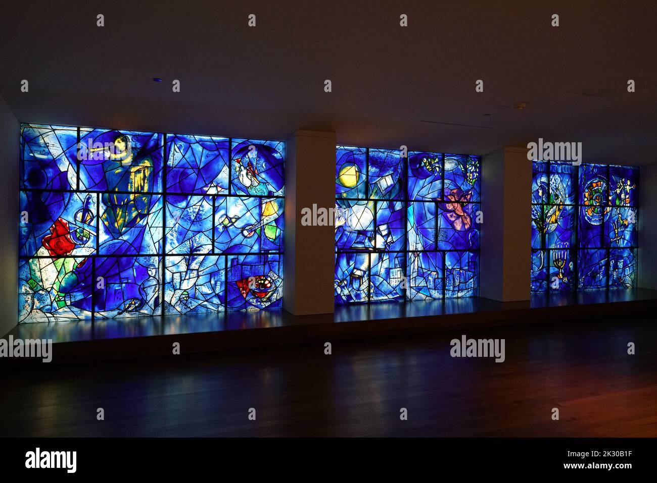 'American Windows' von Marc Chagall, im Art Institute of Chicago Stockfoto