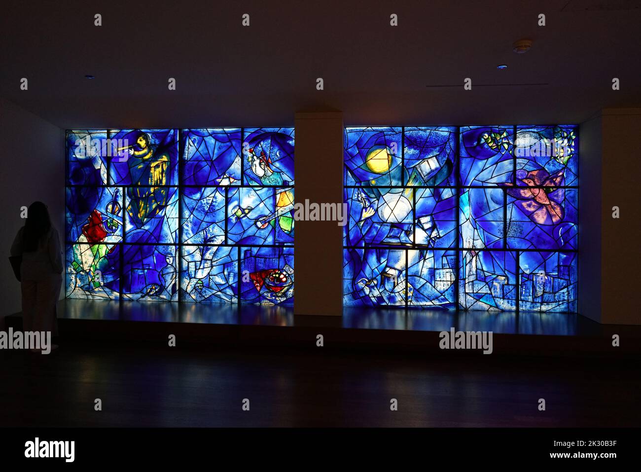 'American Windows' von Marc Chagall, im Art Institute of Chicago Stockfoto