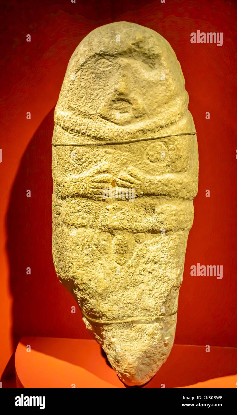 Statue eines skythischen Kriegers - Siboara - Constanta - 6. - 5. Jahrhundert v. Chr. Stockfoto