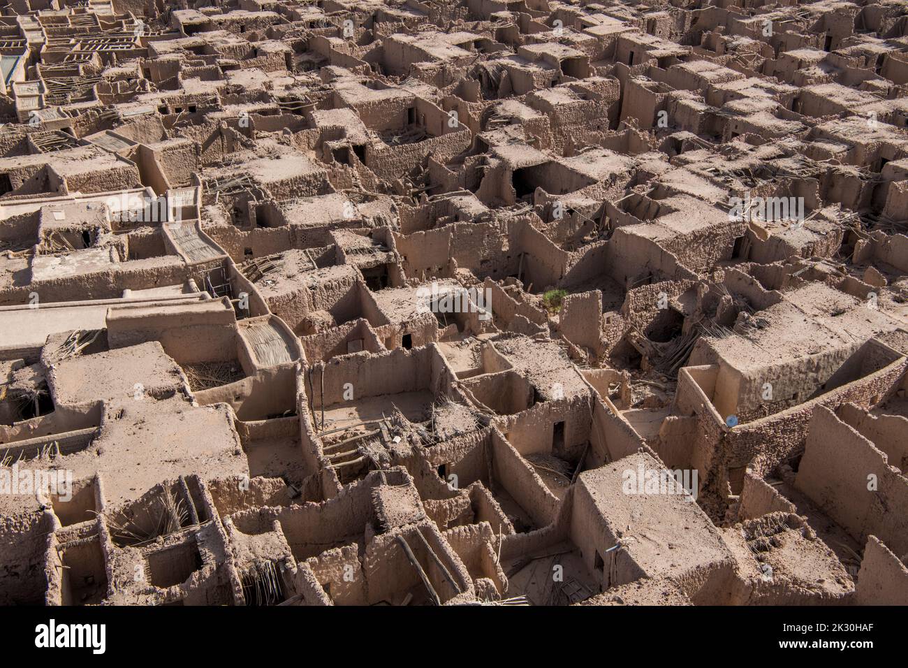 Draufsicht Altstadt Al Ula Saudi-Arabien 2 Stockfoto