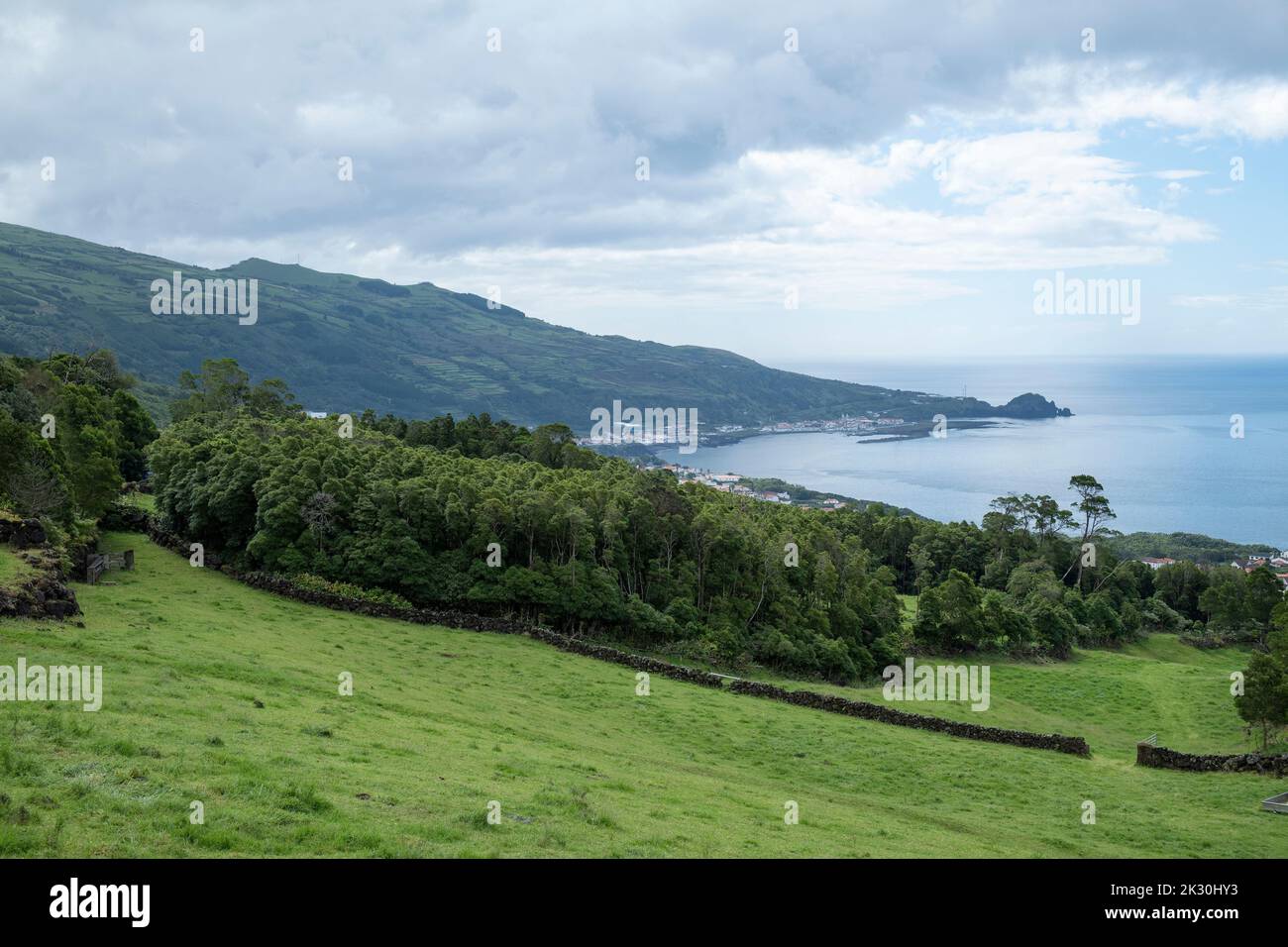 Portugal, Azoren, Lajes do Pico, Küste der Insel Pico Stockfoto