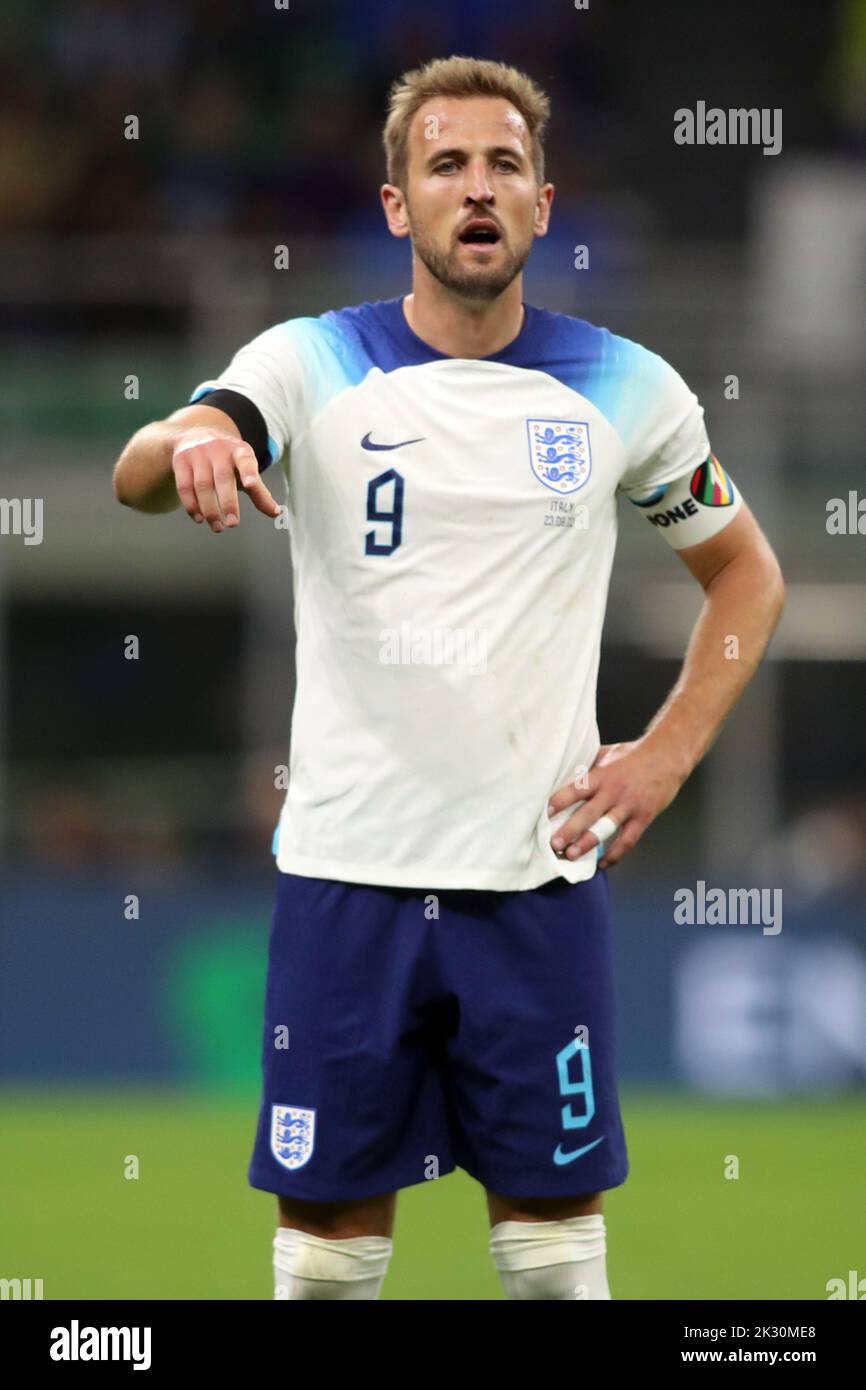 Mailand, Italien. 04.. Juni 2022. League A Group 3 - Fußballspiel zwischen Italien und England im Stadio San Siro in Mailand am 23. september 2023. Kredit: Unabhängige Fotoagentur/Alamy Live Nachrichten Stockfoto