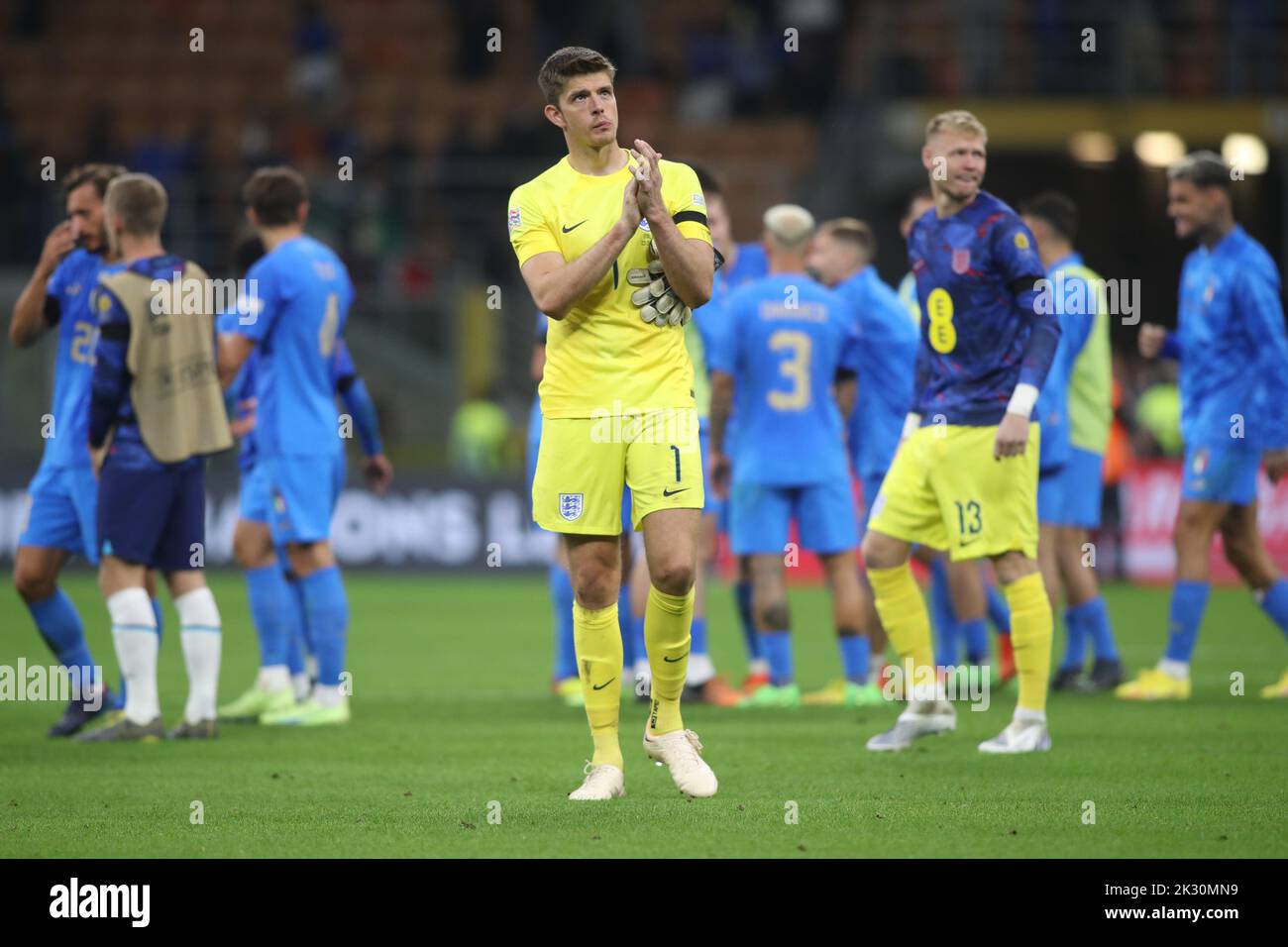 Mailand, Italien. 04.. Juni 2022. League A Group 3 - Fußballspiel zwischen Italien und England im Stadio San Siro in Mailand am 23. september 2023. Kredit: Unabhängige Fotoagentur/Alamy Live Nachrichten Stockfoto