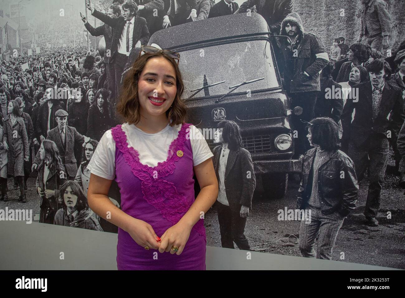 Ciara O'Connor-Pozo , Museum of Free Derry , Bogside, Londonderry, Derry, Nordirland. Stockfoto