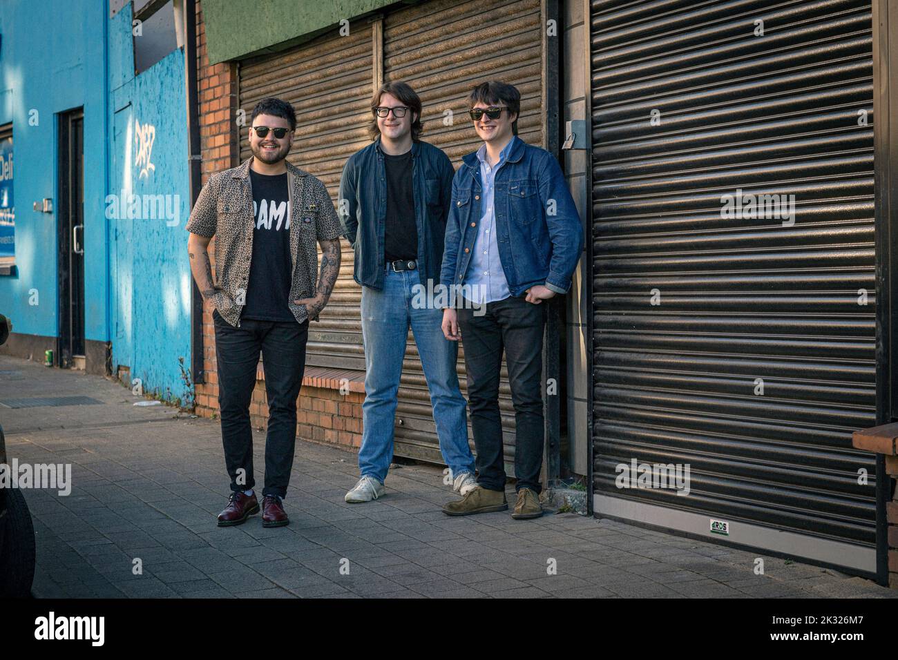 Derrys vielversprechendste neue Punk-Band, TOUTS , Londonderry, Derry, Nordirland. Stockfoto