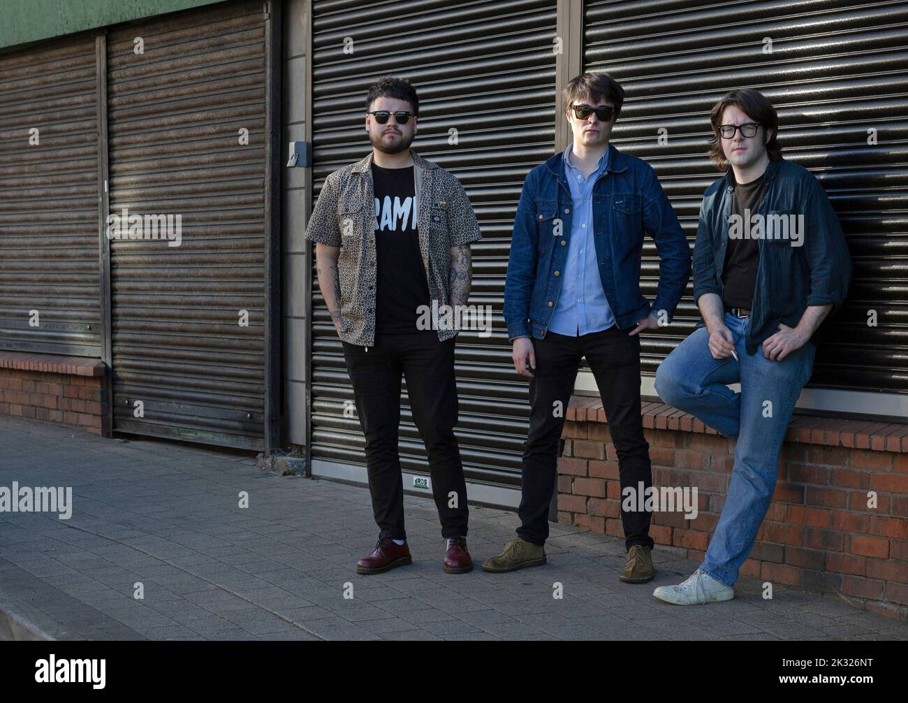 Derrys vielversprechendste neue Punk-Band, TOUTS , Londonderry, Derry, Nordirland. Stockfoto