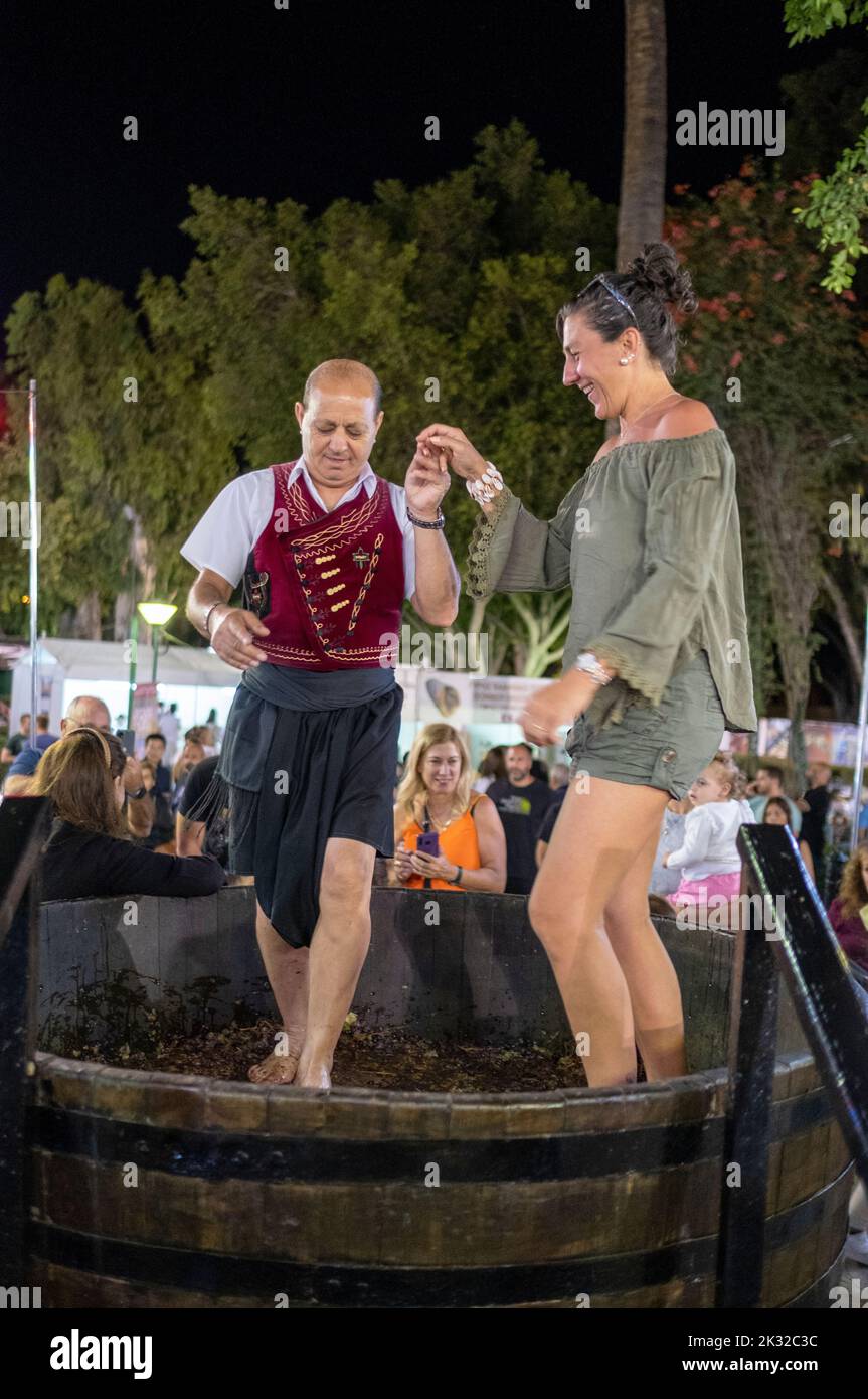 2022 Limassol Wine Festival, Limassol Municipal Garden, Zypern. Stockfoto