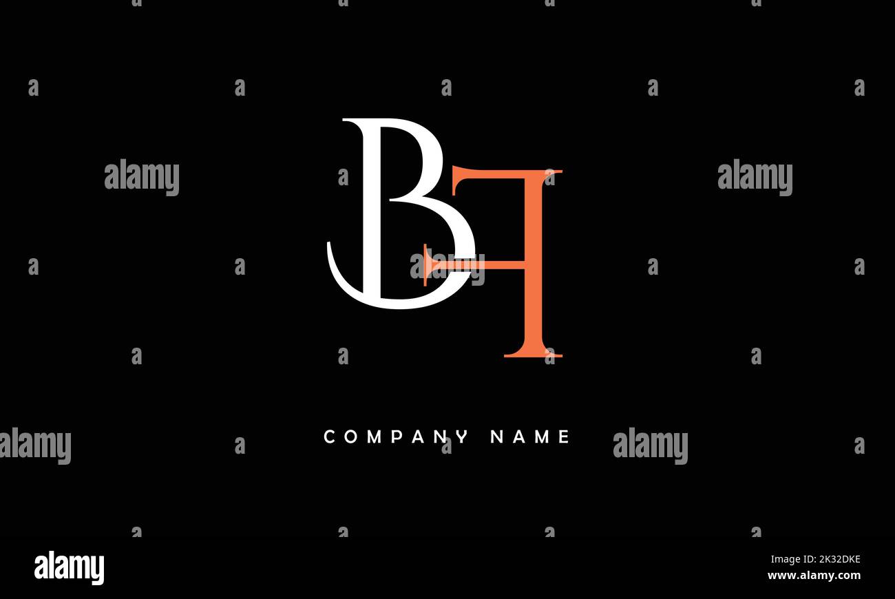 BF, FB Abstract Letters Logo Monogramm Stock Vektor