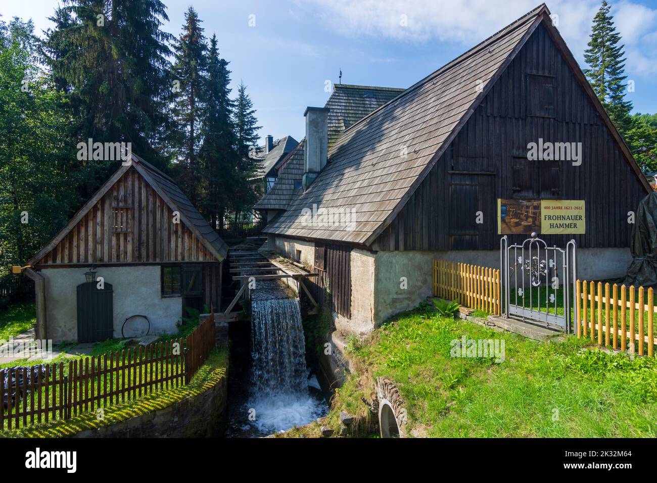 Annaberg-Buchholz: Frohnauer Hammer, historische Hammermühle in Frohnau im  Erzgebirge, Sachsen, Sachsen, Deutschland Stockfotografie - Alamy