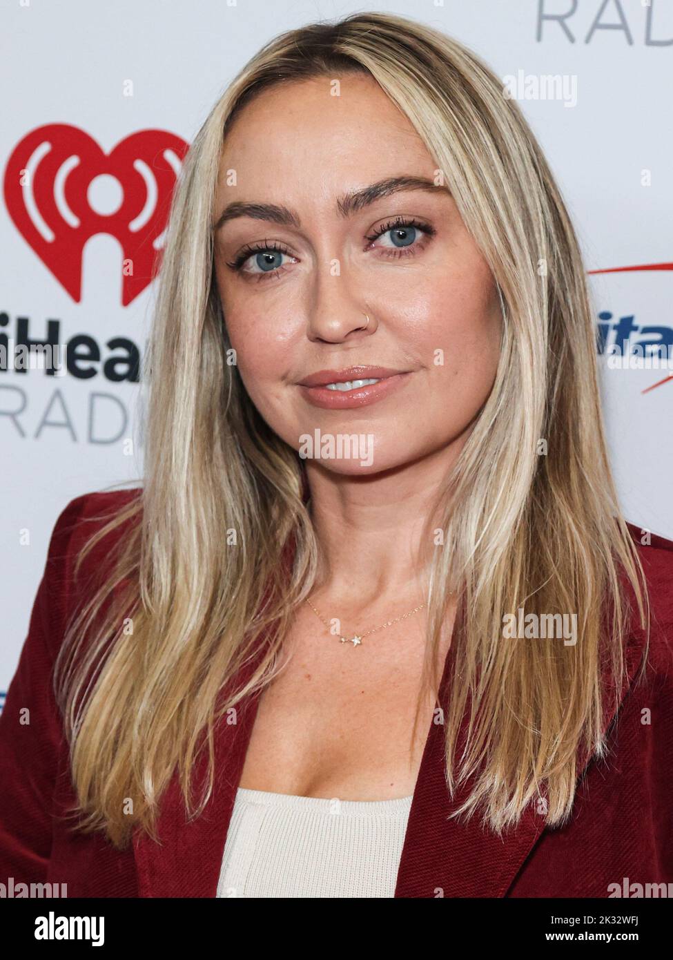 LAS VEGAS, NEVADA, USA - 23. SEPTEMBER: Brandi Cyrus posiert im Presseraum des iHeartRadio Music Festival 2022 - Night 1, das am 23. September 2022 in der T-Mobile Arena in Las Vegas, Nevada, USA, stattfand. (Foto von Xavier Collin/Image Press Agency) Stockfoto