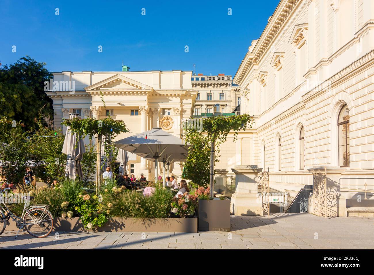 Wien, Wien: Albertina Modern im Künstlerhaus Wien, Restaurant 01. Altstadt, Wien, Österreich Stockfoto Wien, Wien: Albertina Modern im Künstlerhaus Wien, Restaurant 01. Altstadt, Wien, Österreich Stockfoto