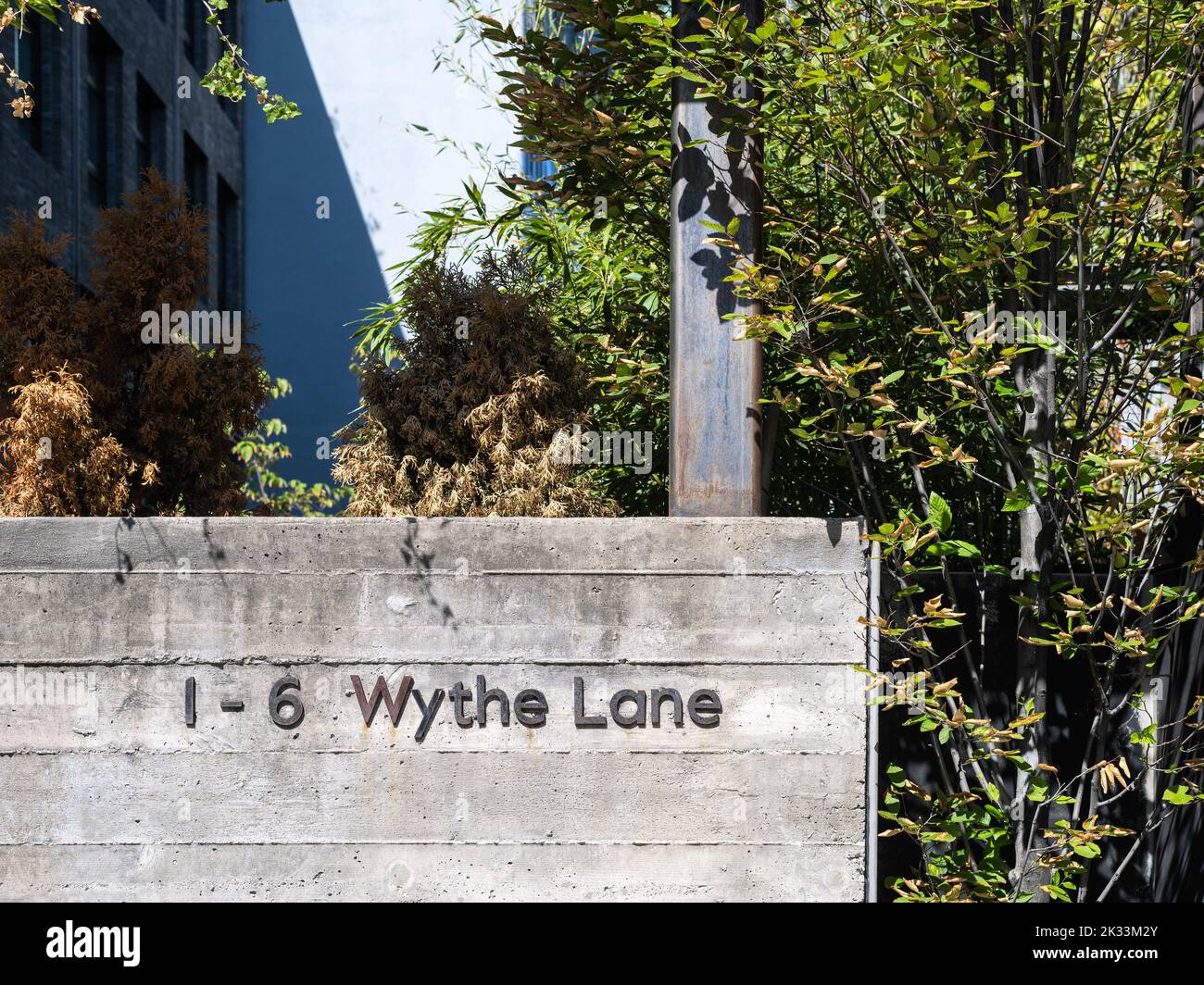 1-6 Wythe Lane Stockfoto
