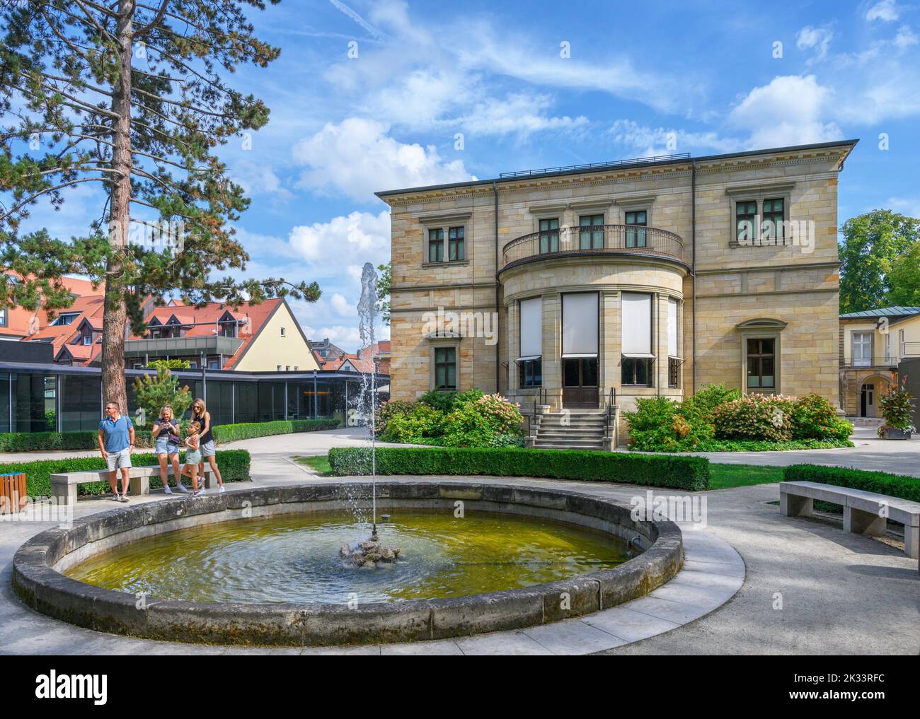 Wahnfried, Richard Wagners Villa und Teil des Richard Wagner Museums, Bayreuth, Bayern, Deutschland Stockfoto